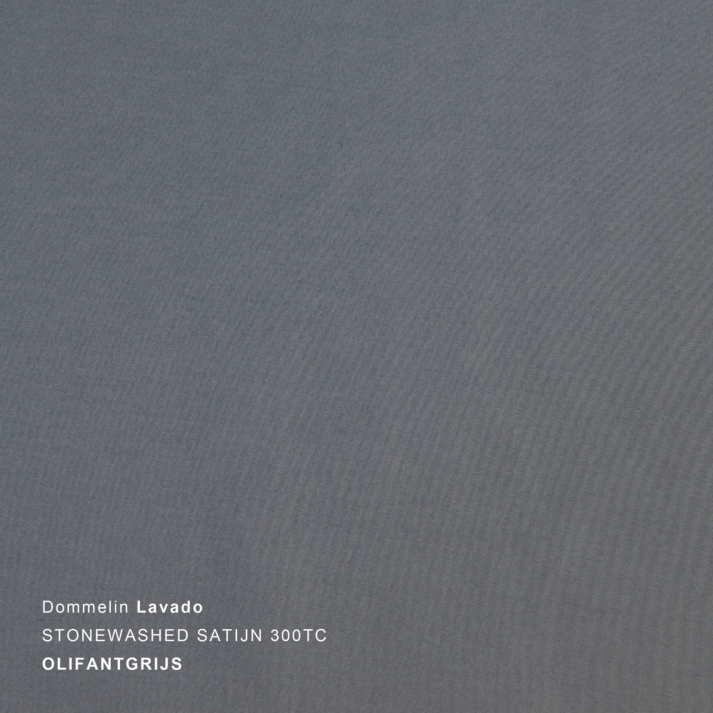 Dommelin Dekbedovertrekset Lavado Stonewashed Satijn 300TC Olifantgrijs