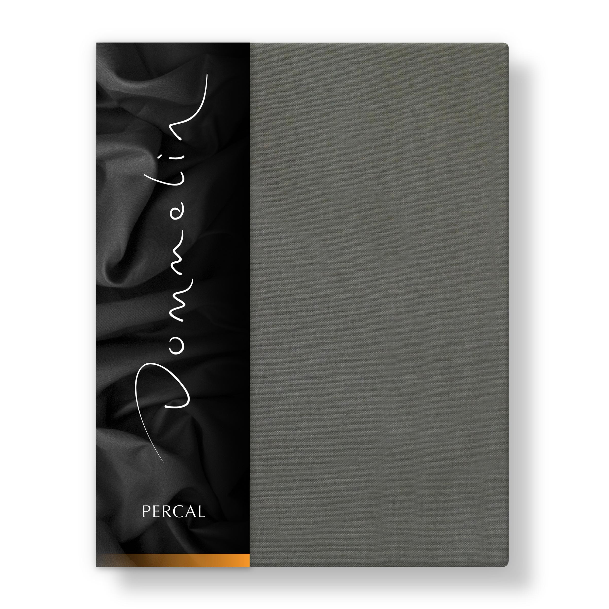 Dommelin Hoeslaken Percal 200TC Leisteengrijs