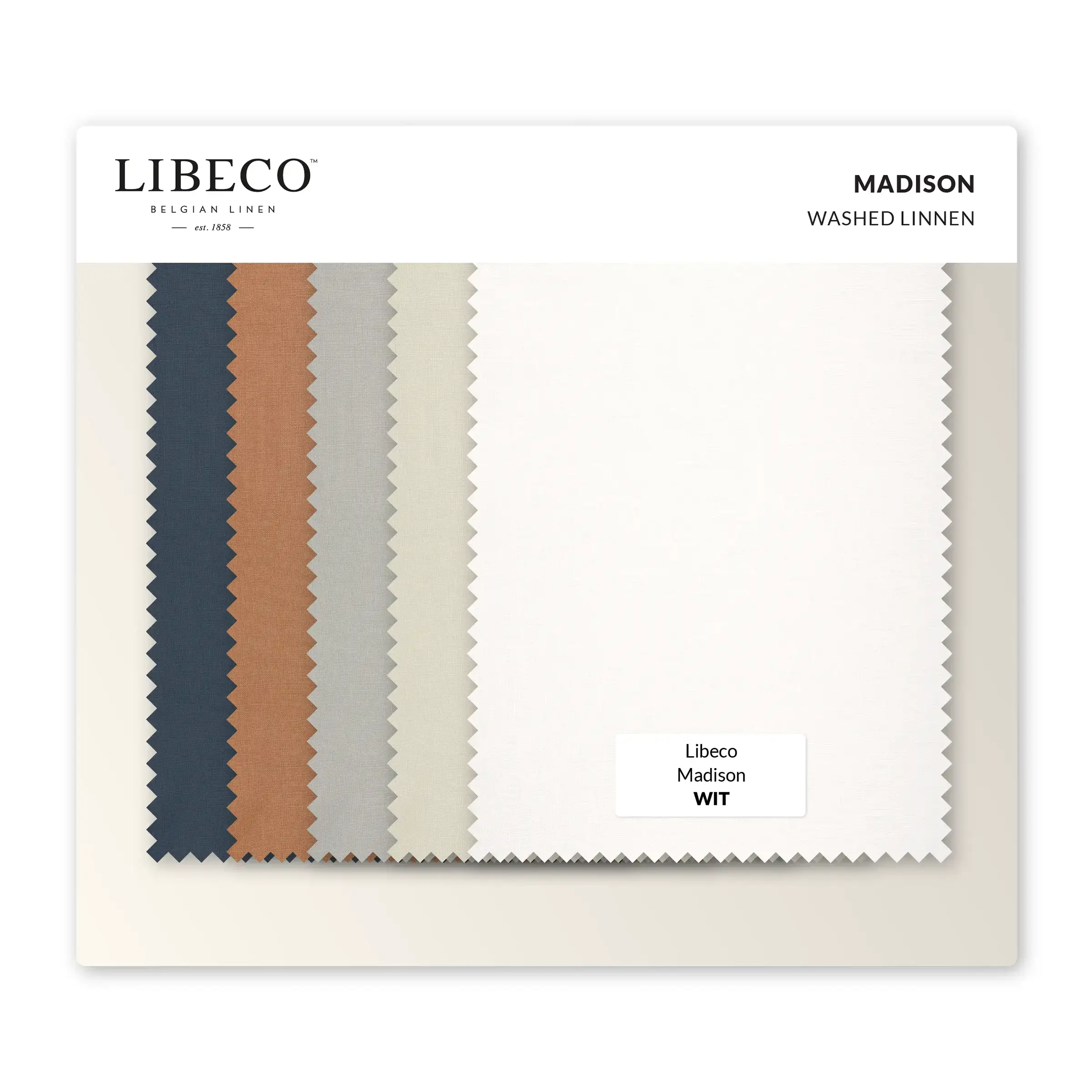 Libeco Kleurstalen Madison Washed Linnen 175 gr/m2
