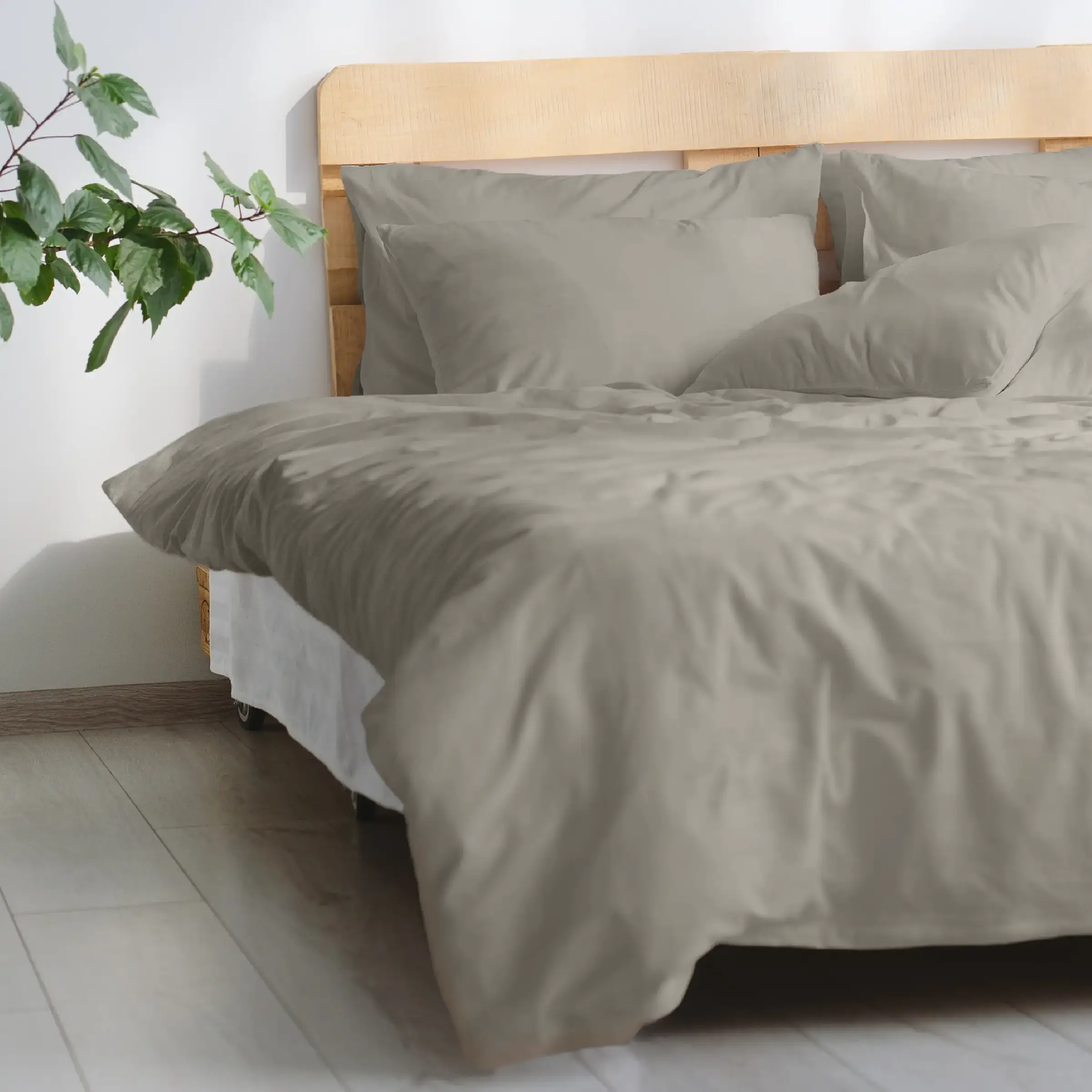 Dommelin Dekbedovertrek Katoen 180TC Kiezel