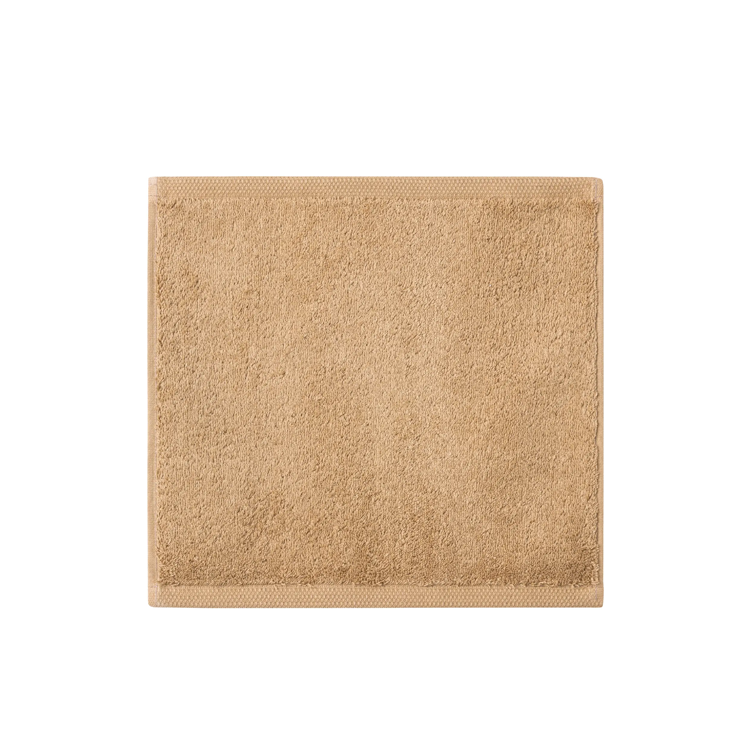 Alexandre Turpault Gezichtsdoekje Essentiel Organic Katoen 650 gr/m2 Golden Clay 30 x 30 cm