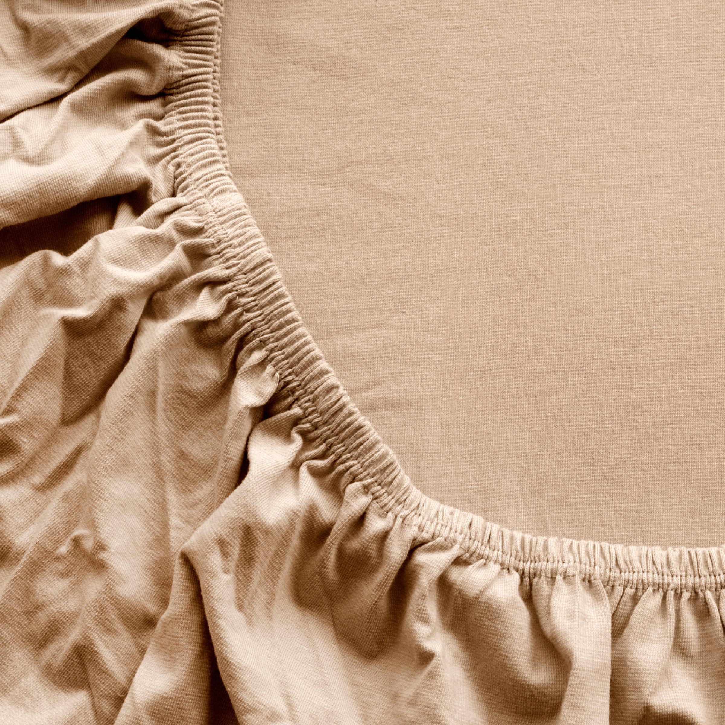 Dommelin Split Hoeslaken Jersey Deluxe Zand  