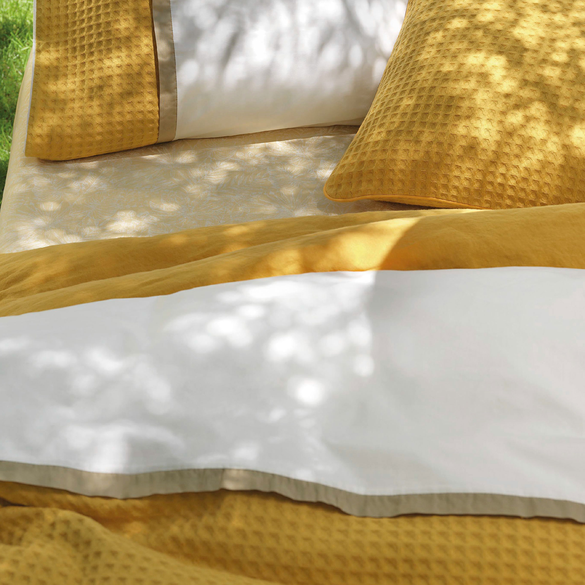 Dommelin Sierkussenhoes Bari Katoen Ambergeel