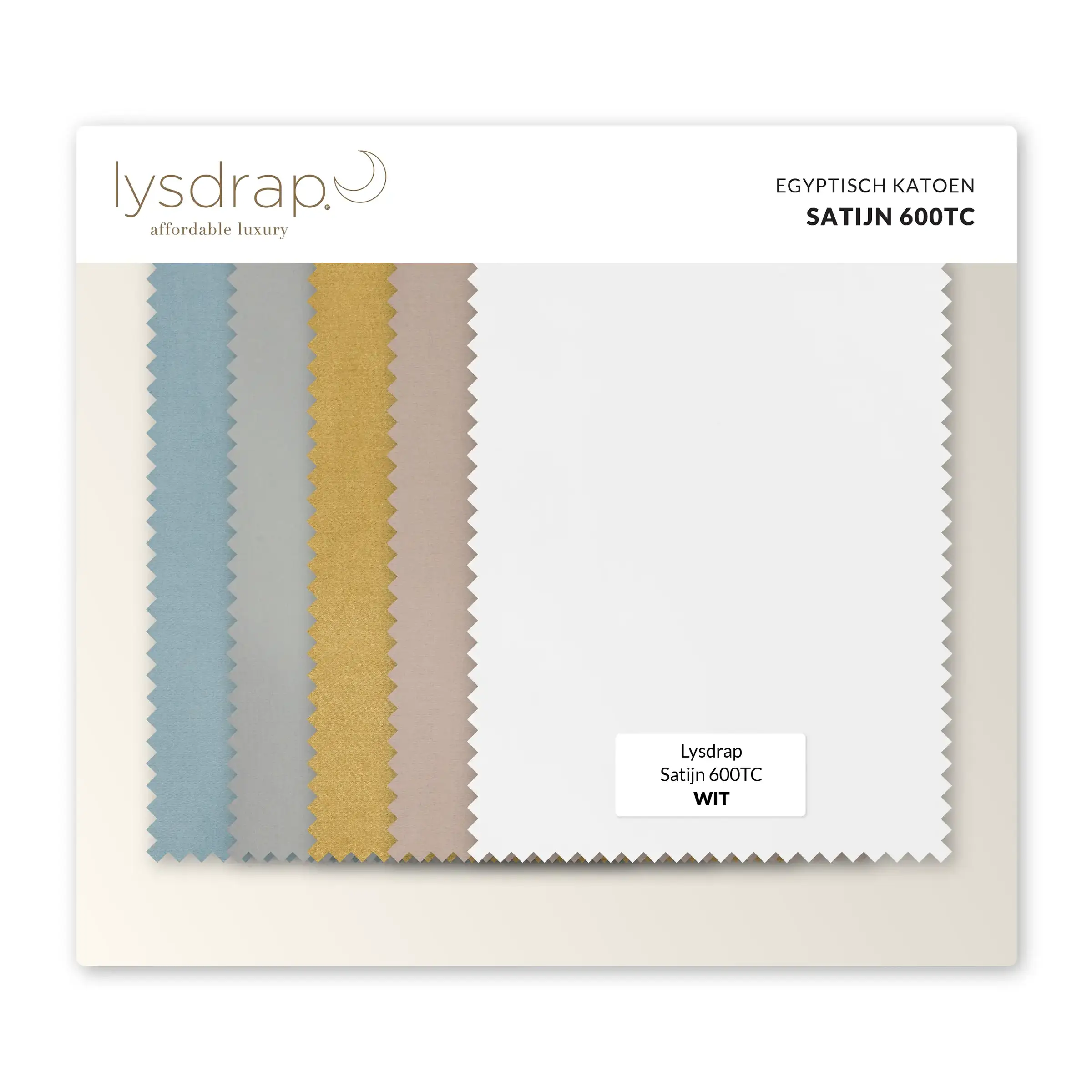 Lysdrap Kleurstalen Satijn 600TC