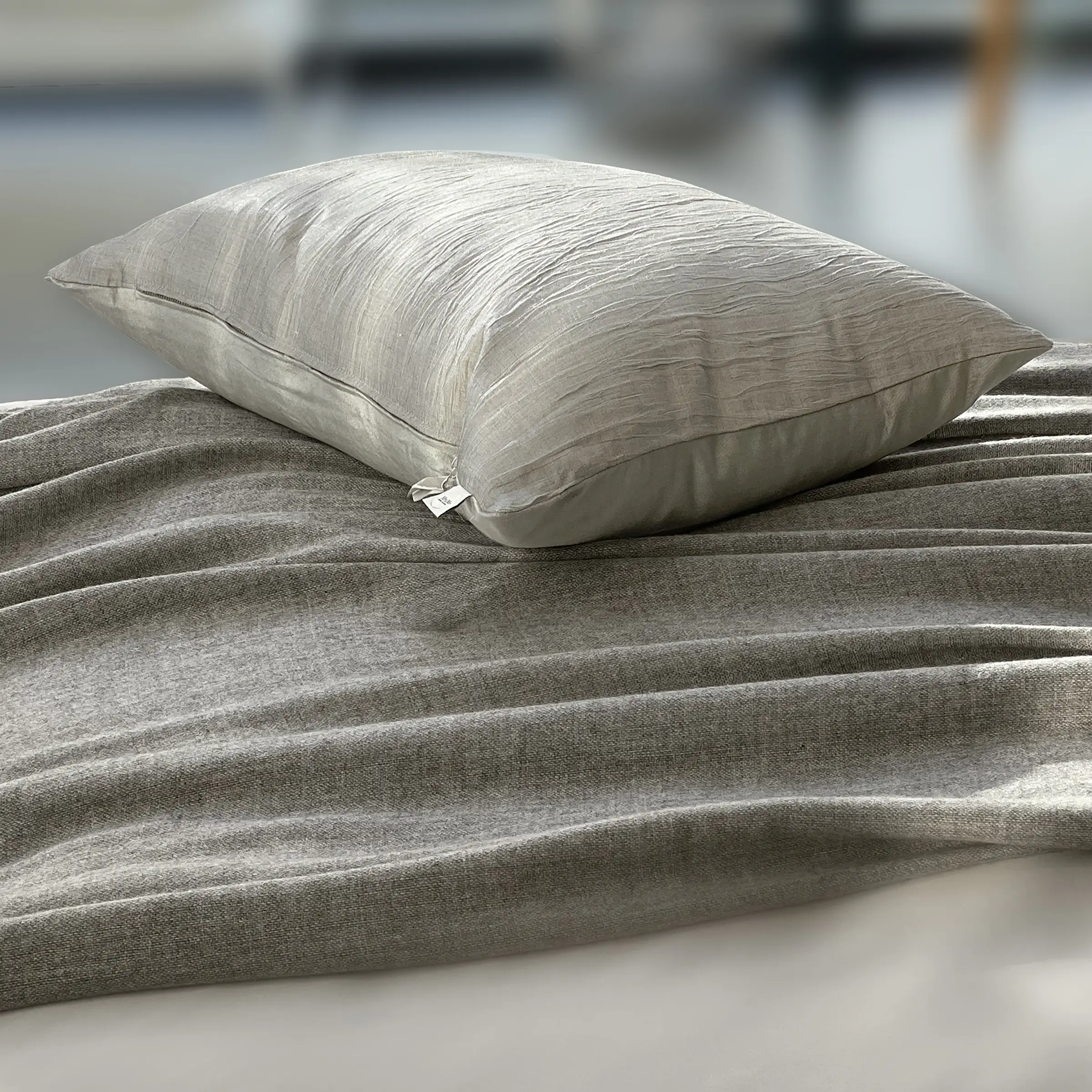 Mrs.Me Dekbedovertrekset Code Satijn 300TC Beige