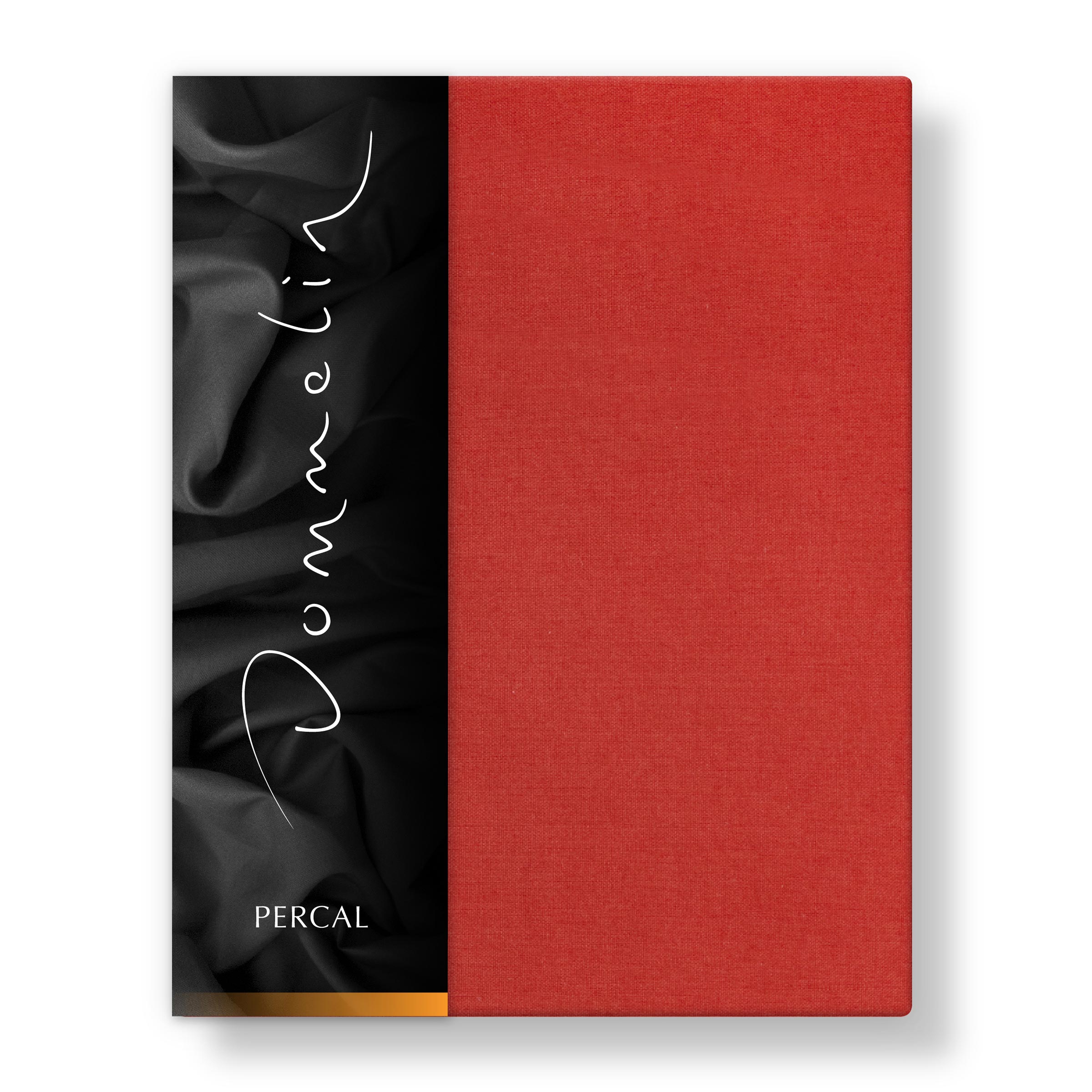 Dommelin Dubbel Split Hoeslaken Percal 200TC Terracotta