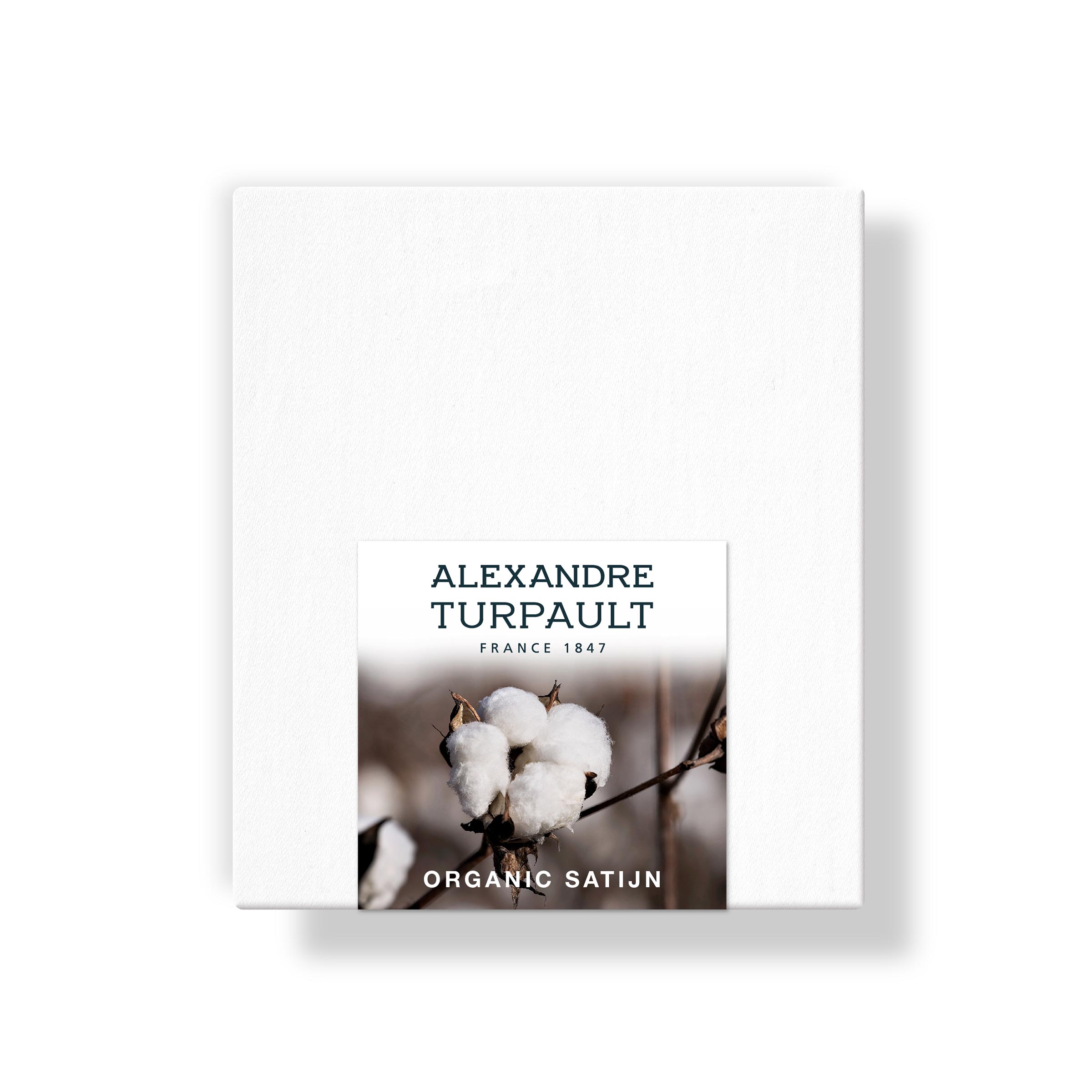 Alexandre Turpault Kussensloop Teophile Organic Satijn 300TC Wit