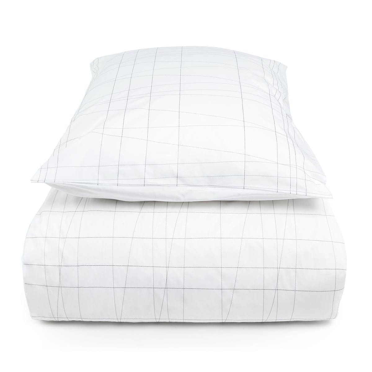 Mrs.Me Dekbedovertrekset Twine Percal 300TC Wit