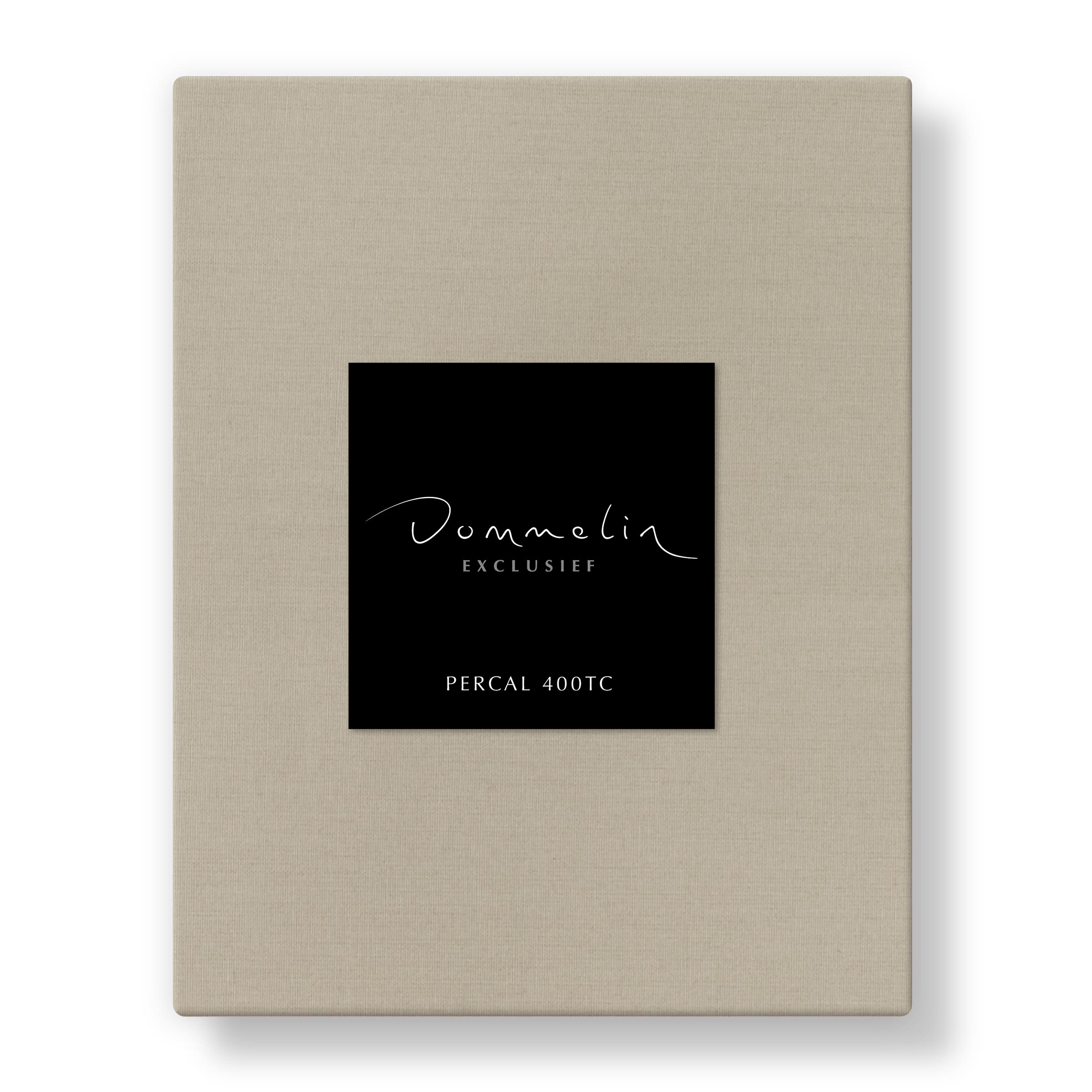 Dommelin Dubbel Split Topper Hoeslaken Percal 400TC Sesam