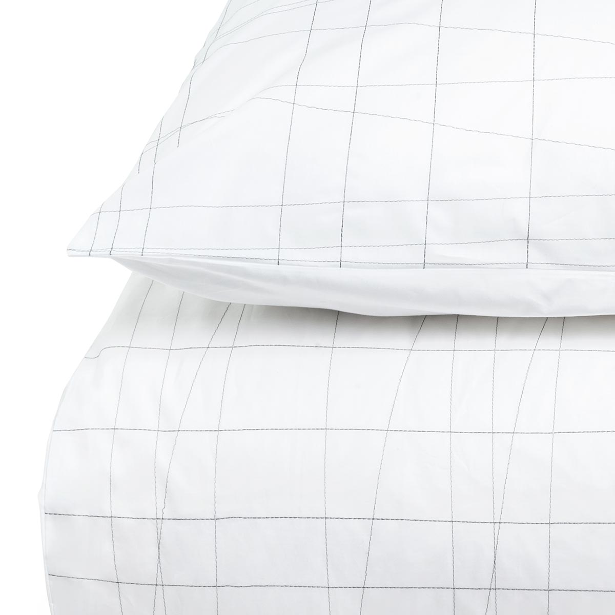 Mrs.Me Kussensloop Twine Percal 300TC Wit 60 x 70 cm