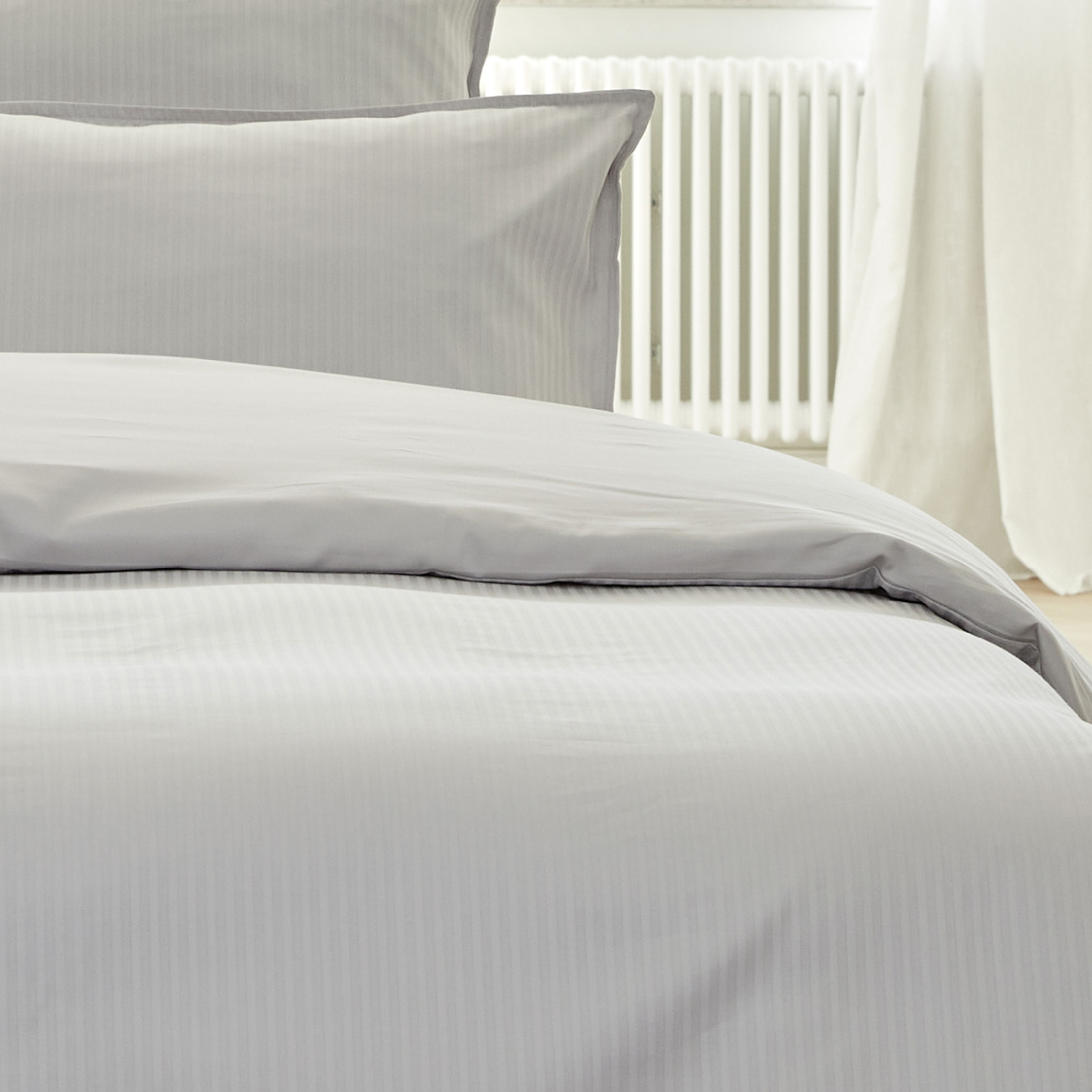 Essix Dekbedovertrek Set Grand Hotel Jacquard Satijn 300TC Argent 