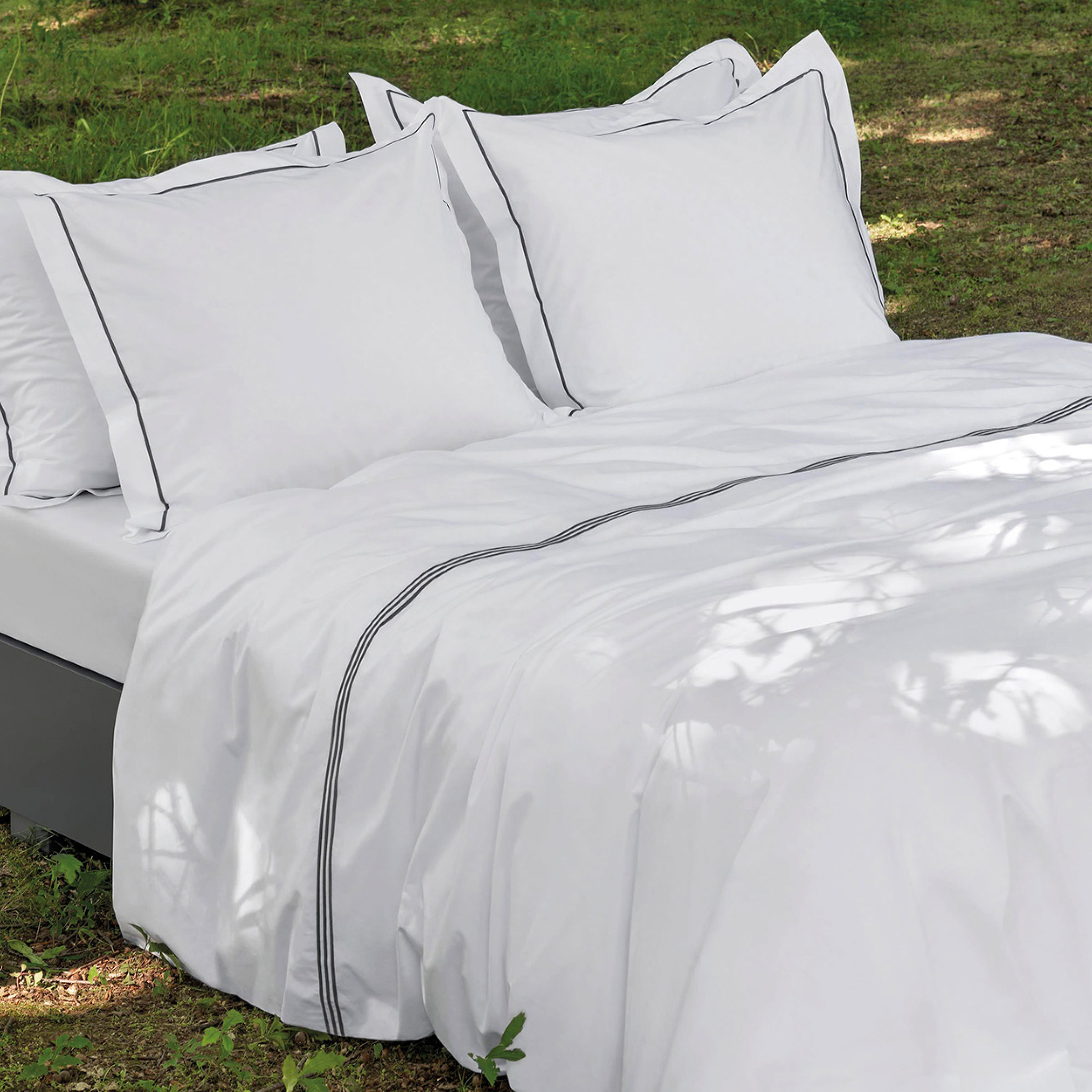 Dommelin Dekbedovertrekset Cortina Percal 200TC Wit - Wit