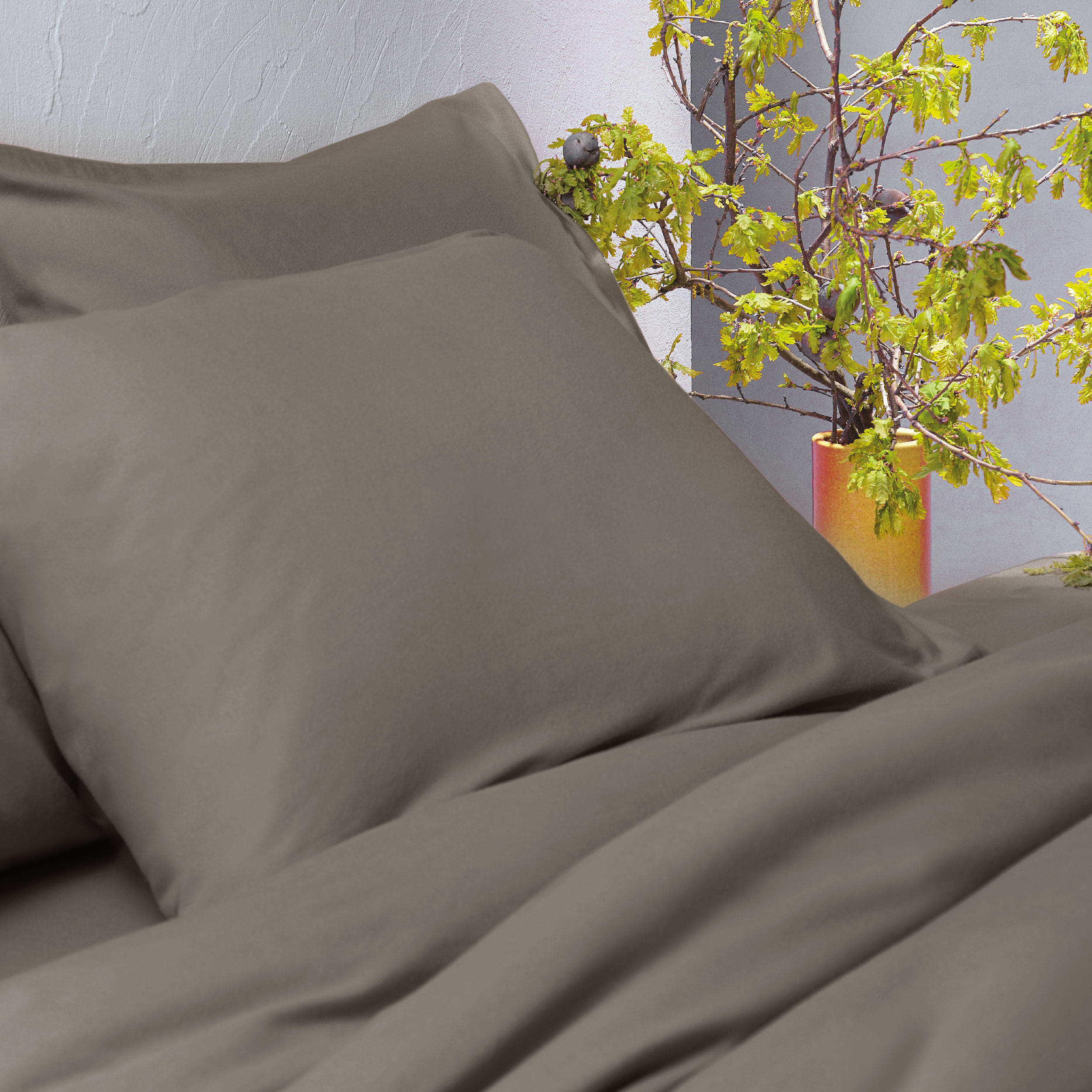 Dommelin Kussensloop Flanel Taupe