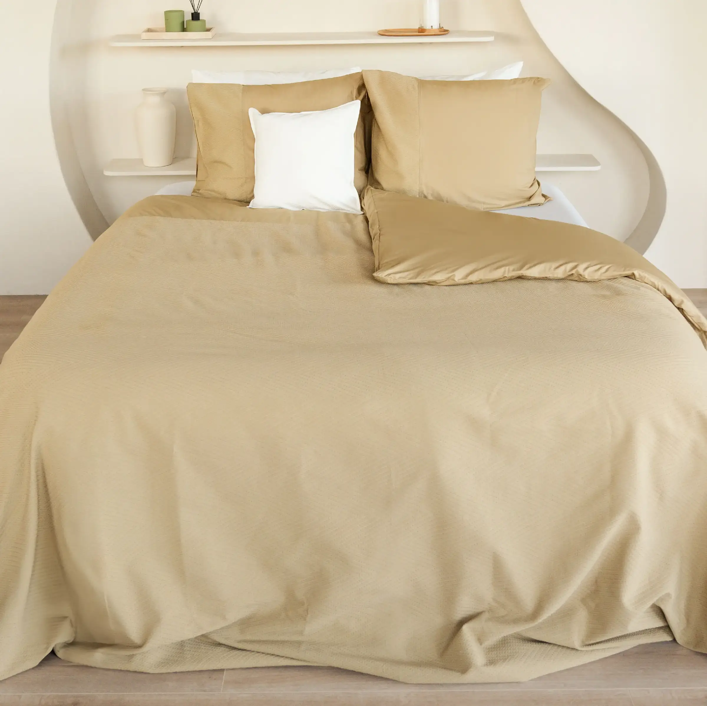 Dommelin Dekbedovertrekset Liva Percal 200TC Brons