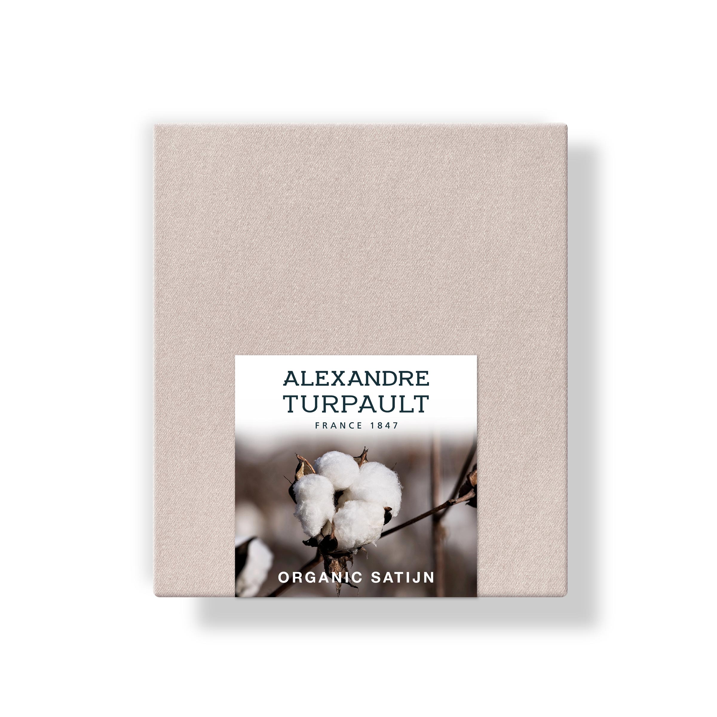 Alexandre Turpault Kussensloop Teophile Organic Satijn 300TC Pink Dew