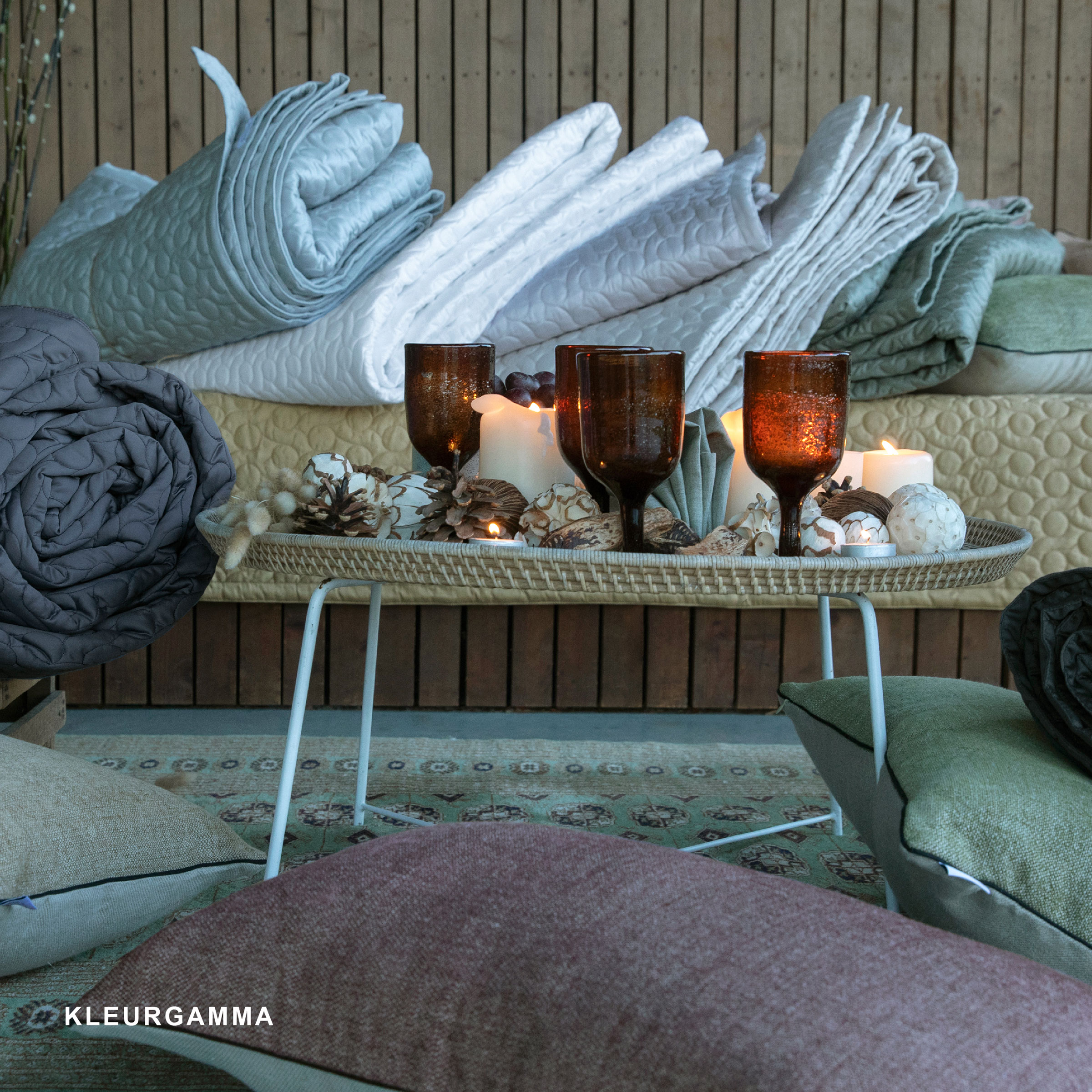 Alexandre Turpault Sprei Poesie Satijn Meteor 260 x 240 cm