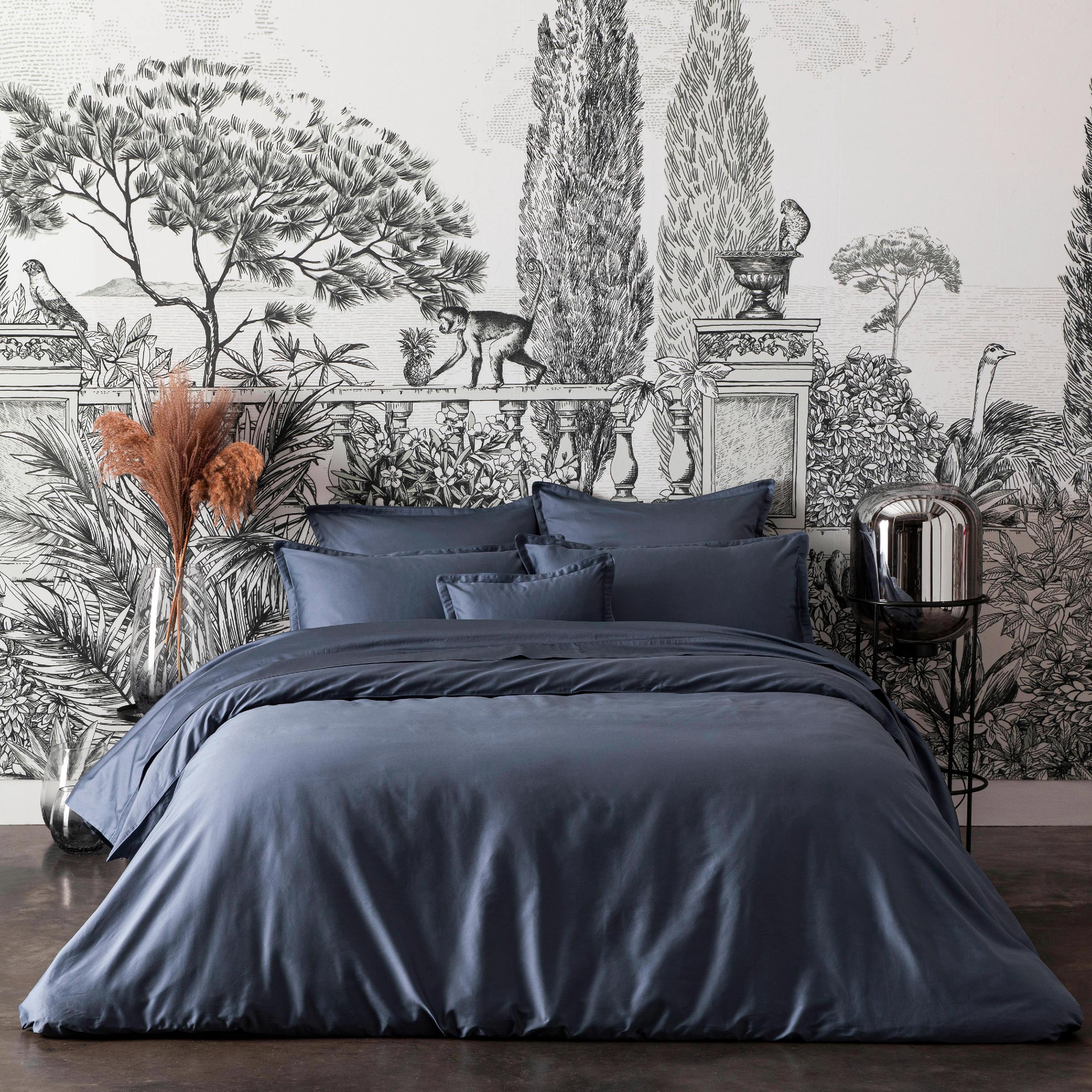 Alexandre Turpault Dekbedovertrek Teophile Organic Satijn 300TC Marine