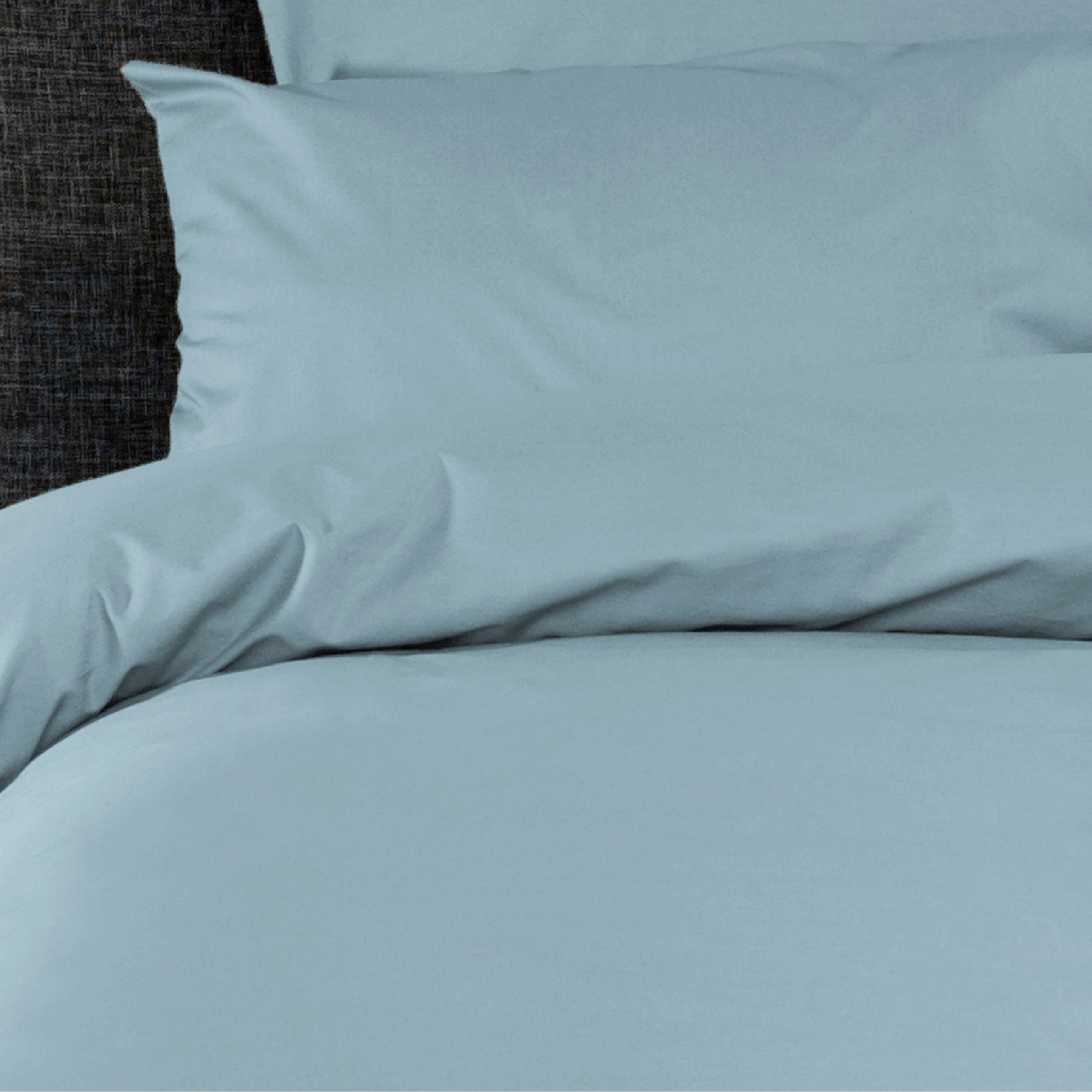 Dommelin Dekbedovertrek Set Percal 200TC Pastelblauw