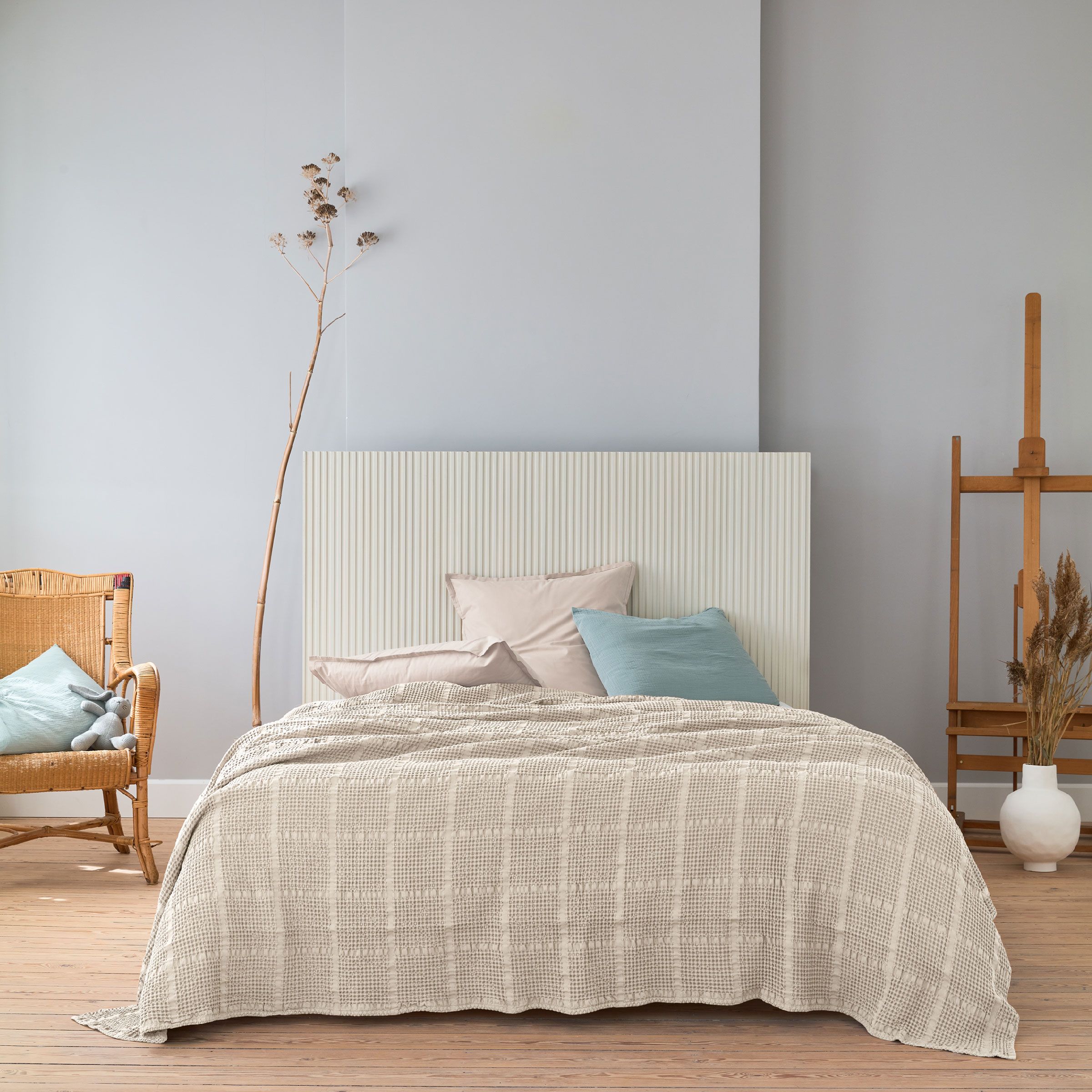 Essix Sprei Yogi Katoen Naturel 240 x 260 cm