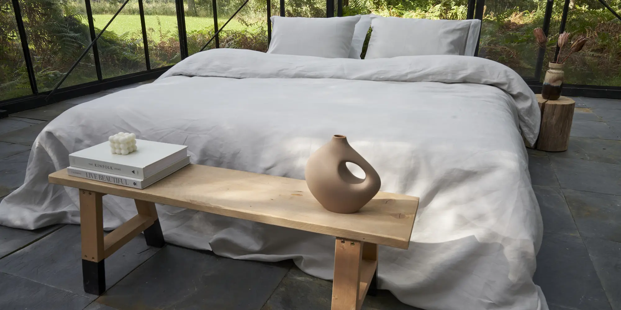 Dommelin Dekbedovertrek Organic Linnen Platinum