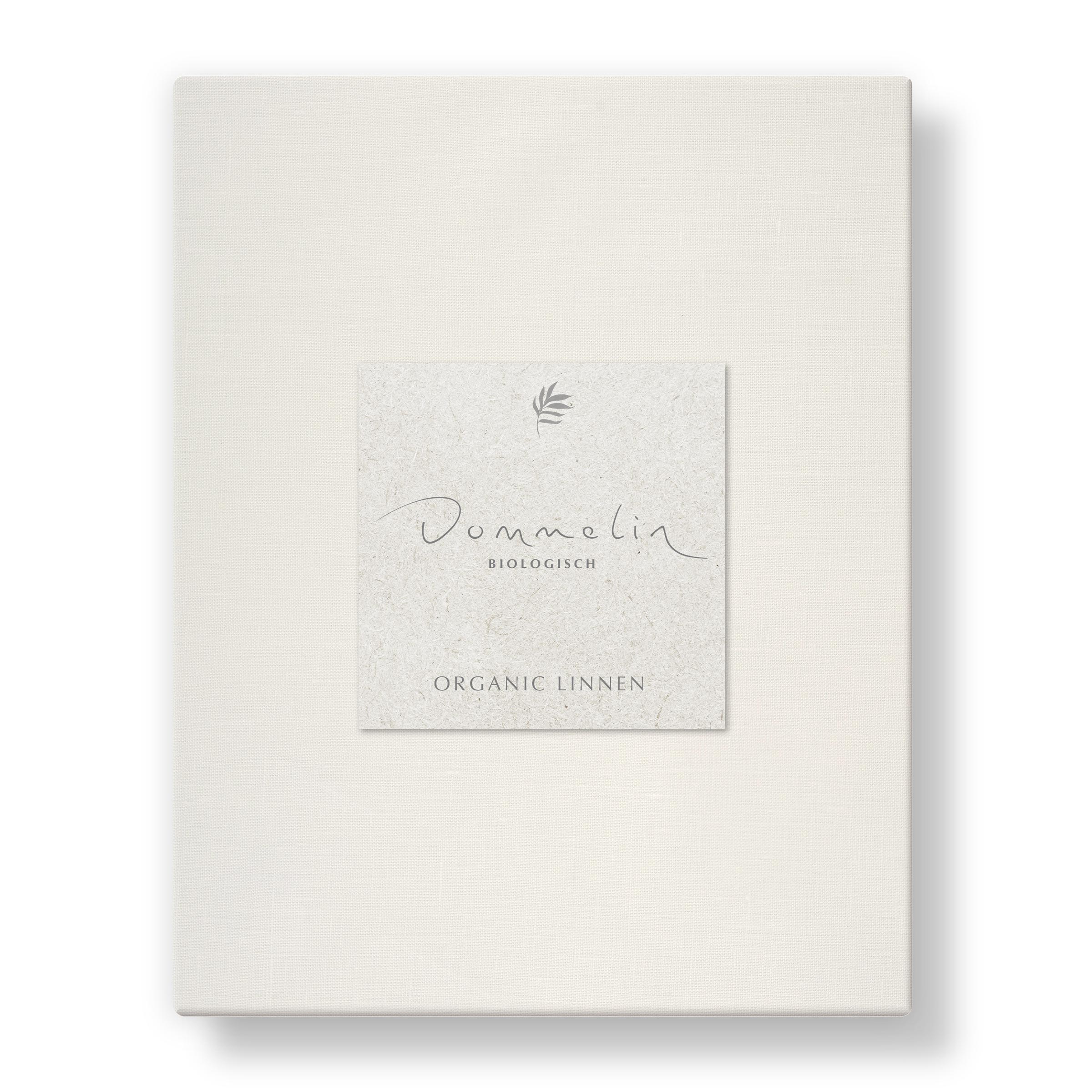 Dommelin Split Topper Hoeslaken Organic Linnen 140TC Wolwit