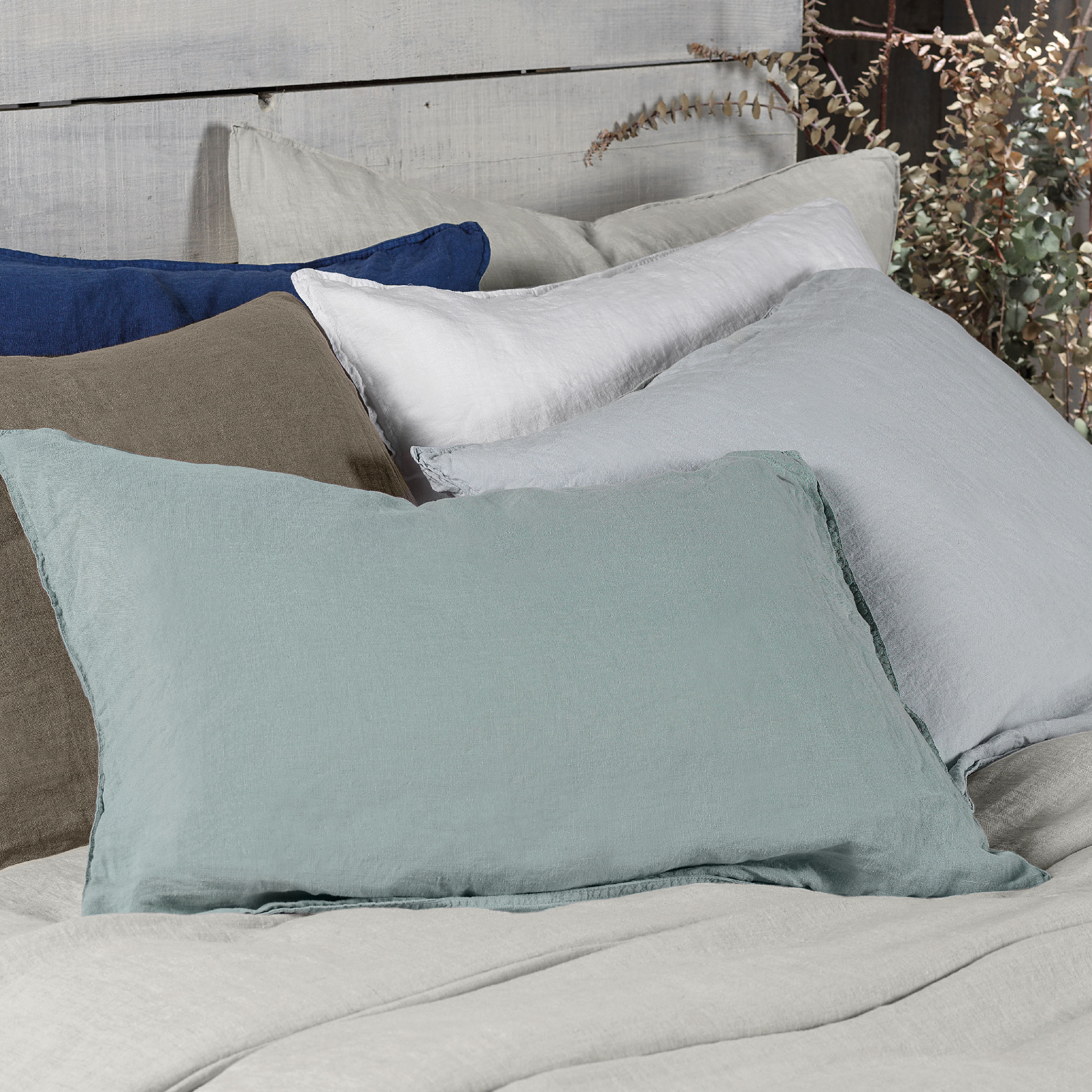 Dommelin Dekbedovertrekset Tough Stonewashed Linnen Wit