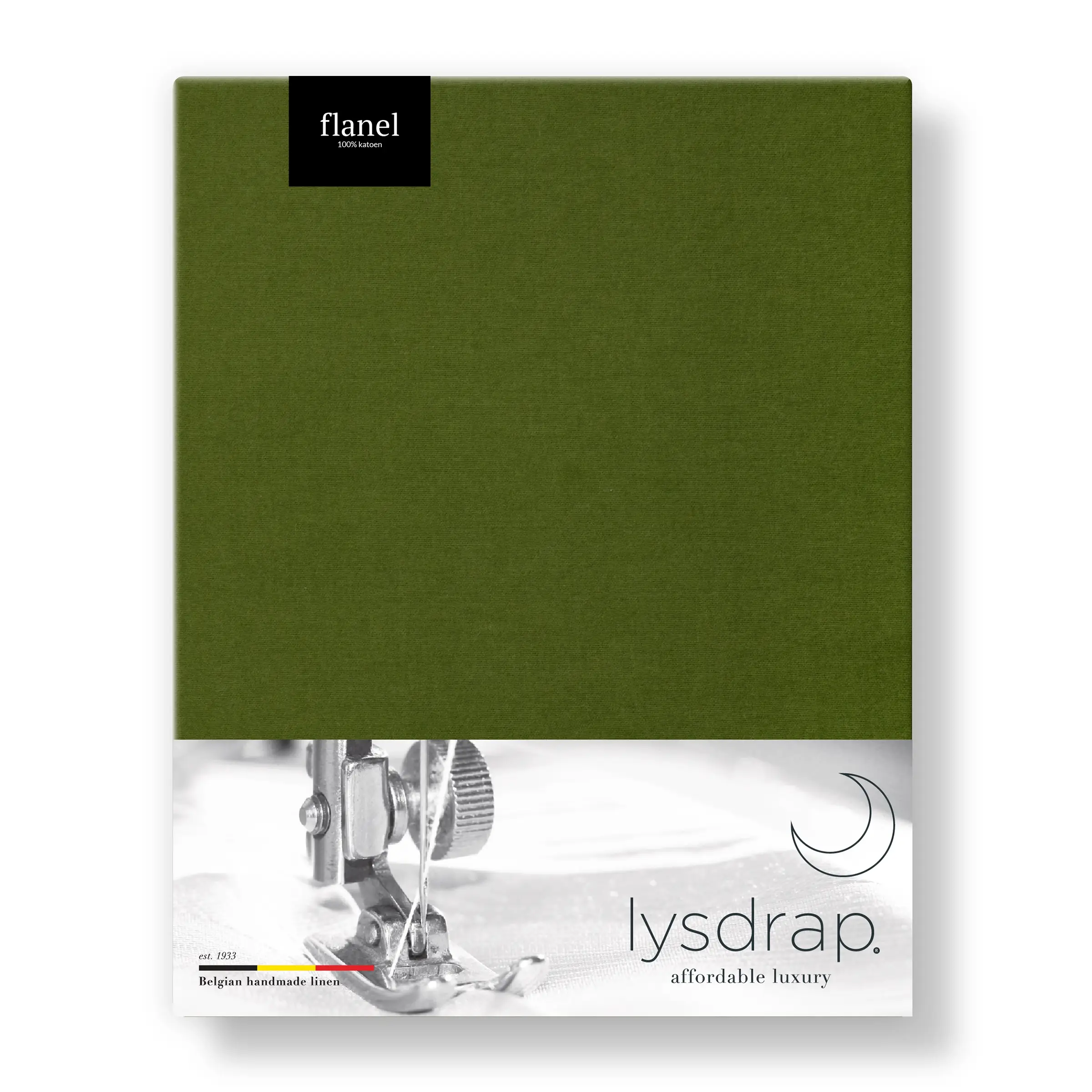Lysdrap Hoeslaken Hoge Hoek Flanel 140 gr/m2 Cedar Green