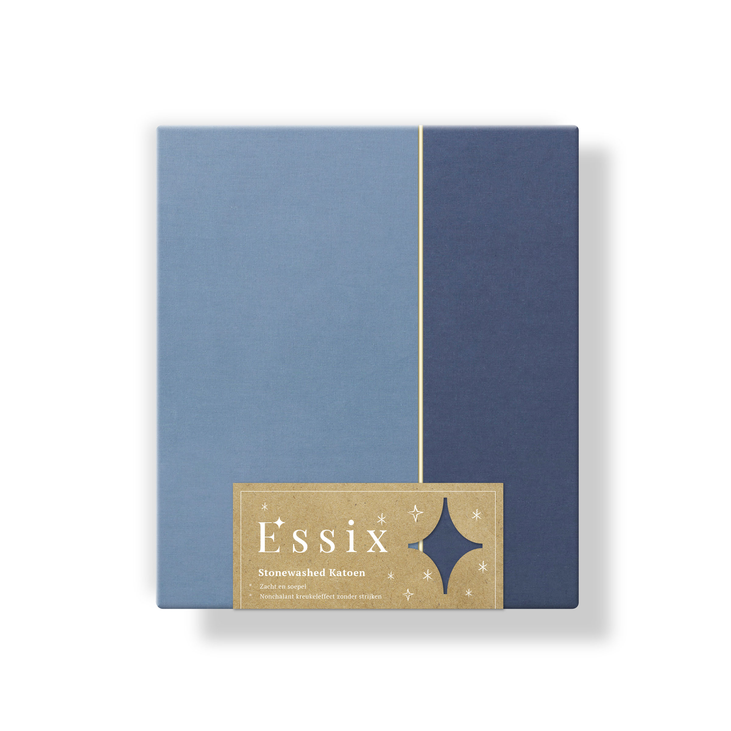 Essix Kussensloop Bons Jours Katoen 145TC Nocturne - Denim