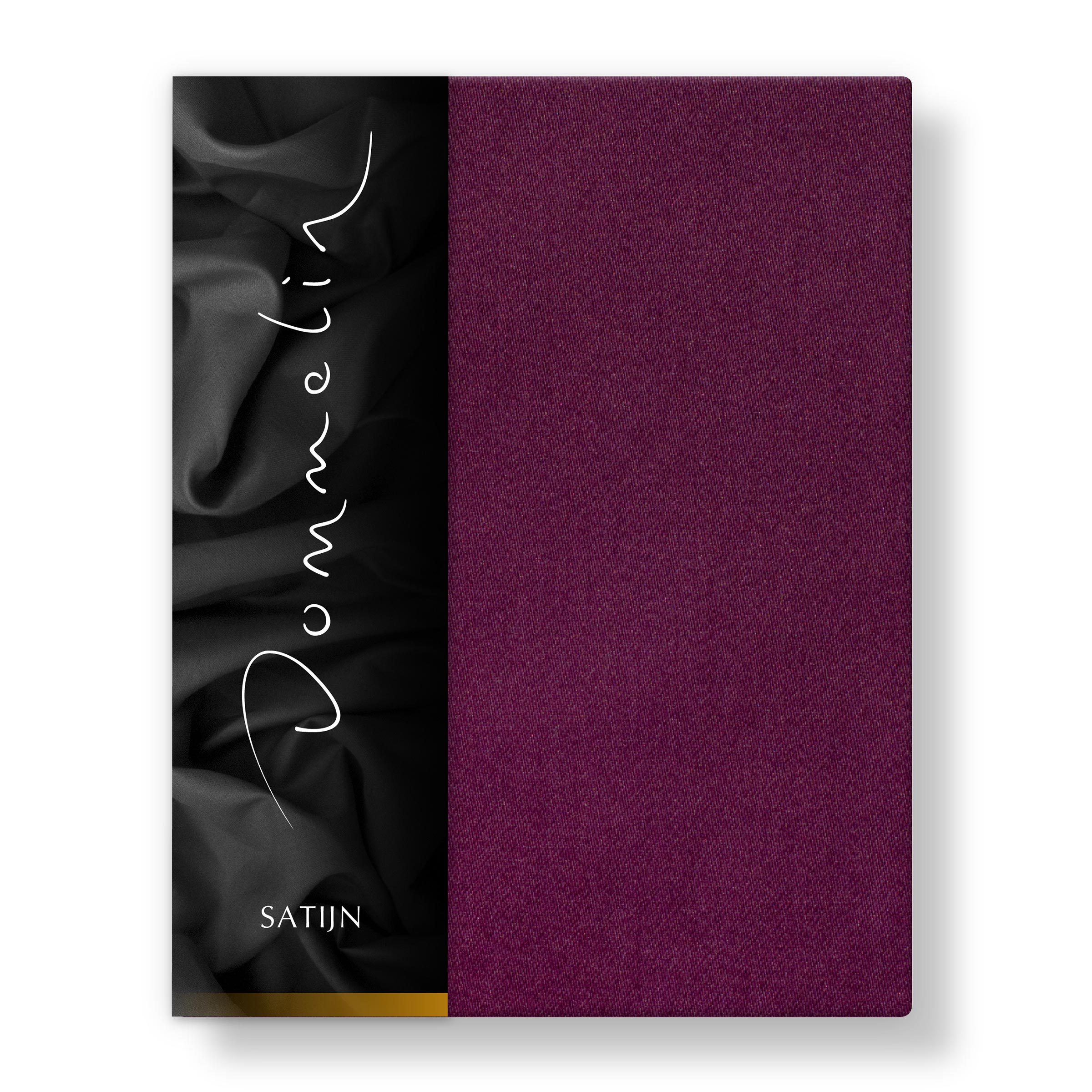 Dommelin Hoeslaken Satijn 300TC Aubergine