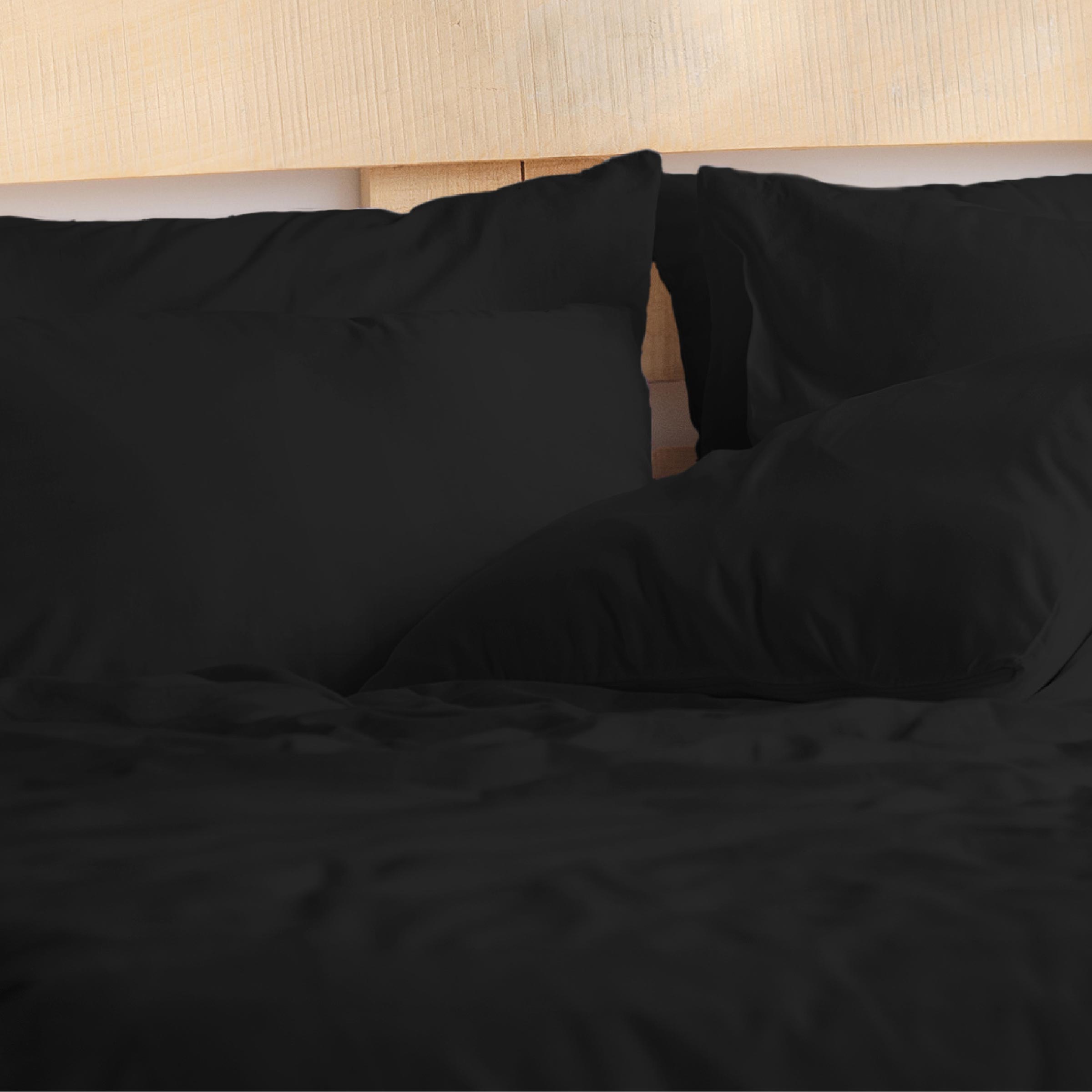 Dommelin Dekbedovertrek Katoen 180TC Zwart