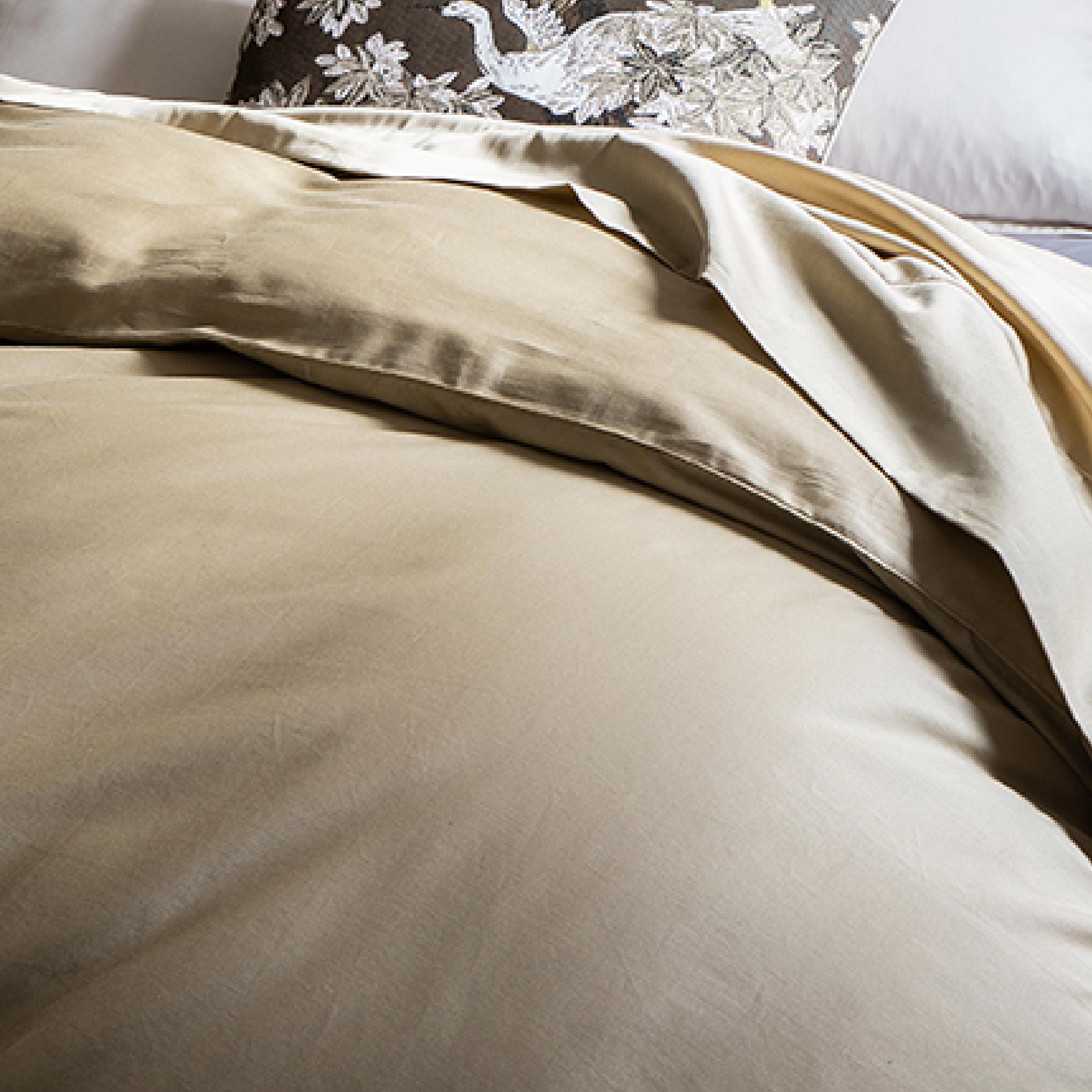Alexandre Turpault Dekbedovertrek Teophile Organic Satijn 300TC Desert