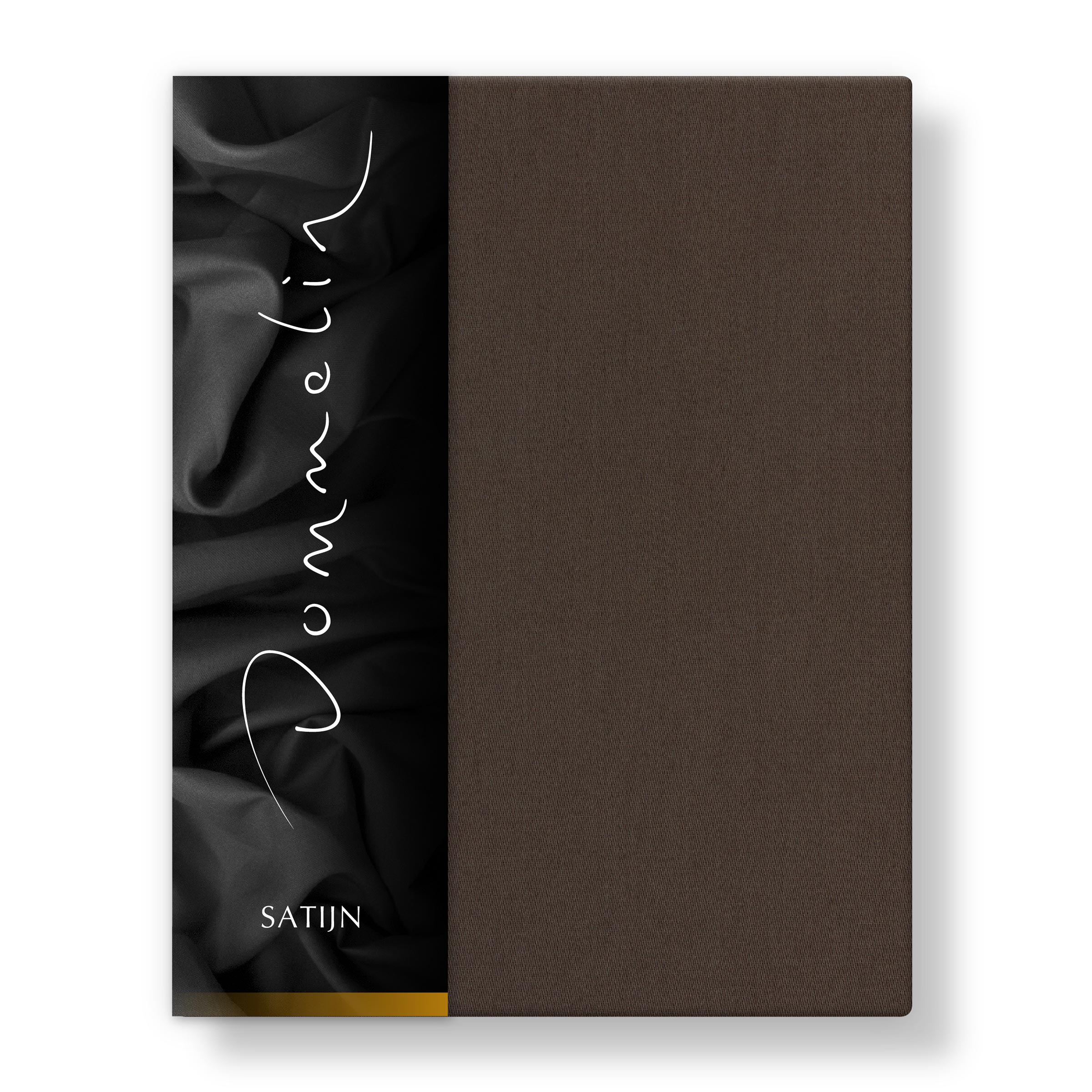 Dommelin Split Hoeslaken Hoge Hoek Satijn 300TC Bruin