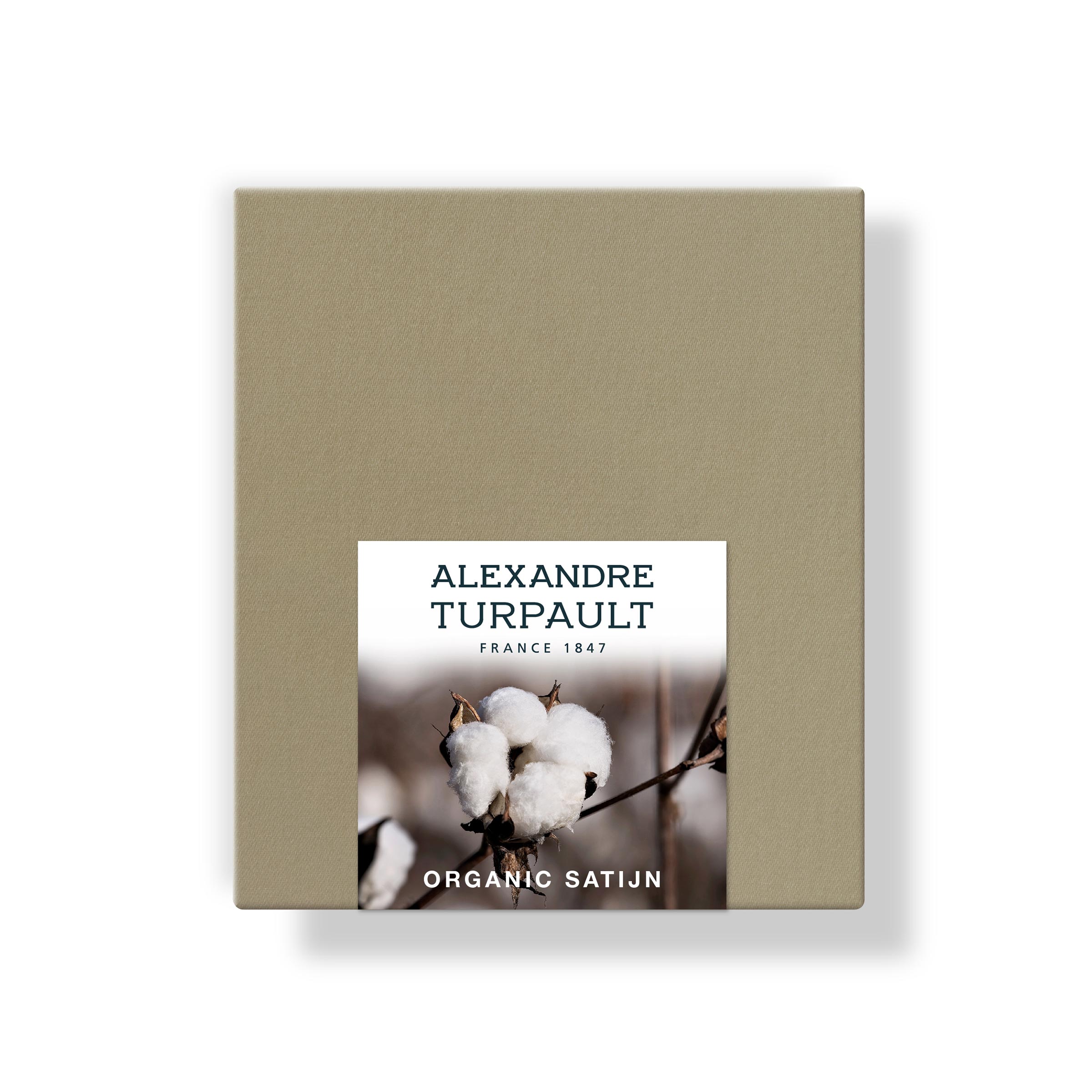 Alexandre Turpault Kussensloop Teophile Organic Satijn 300TC Desert