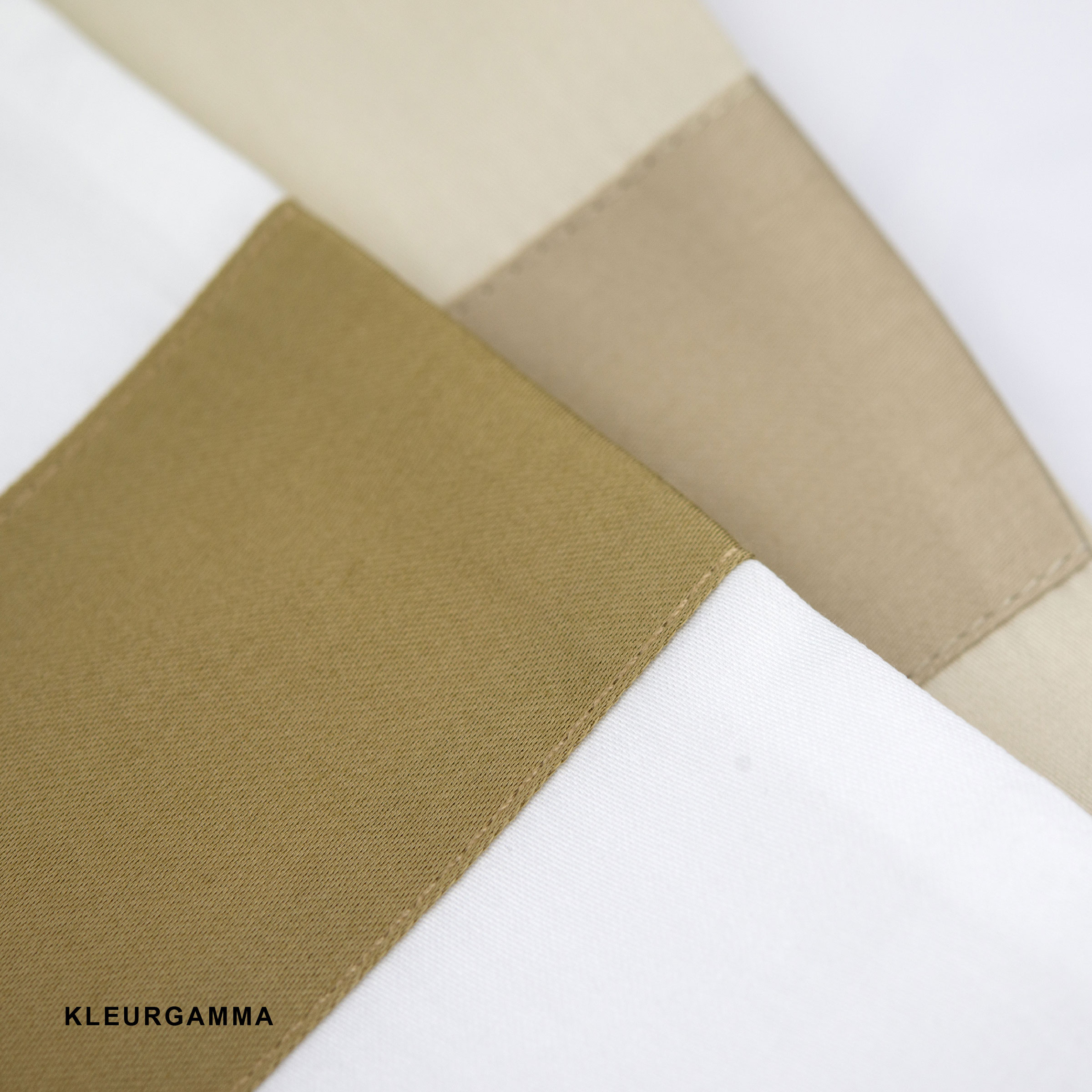 Dommelin Dekbedovertrekset Listra Satijn 300TC Wit - Brons