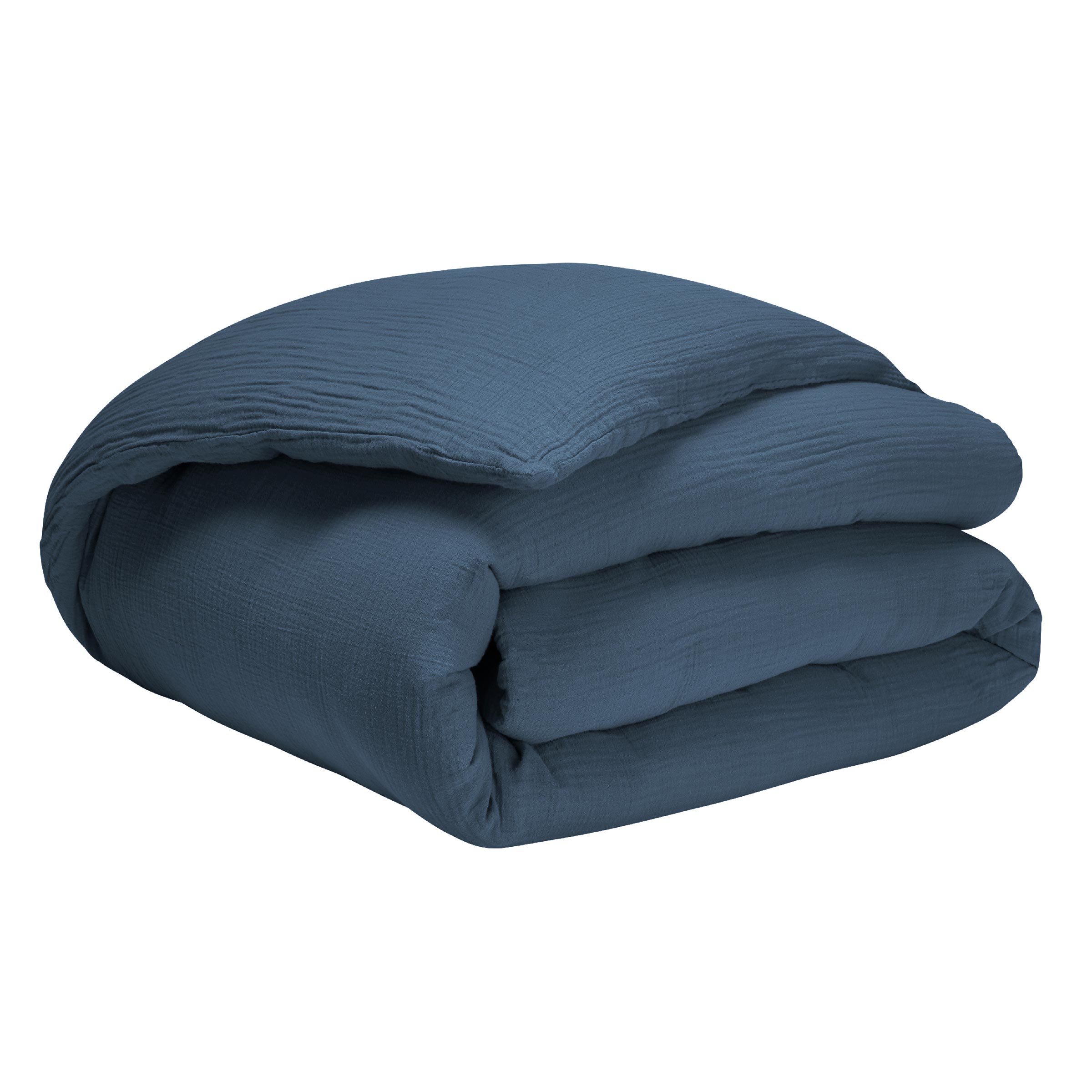 Essix Dekbedovertrek Set Tendresse Stonewashed Katoengaas 145TC Bleu de Chine 