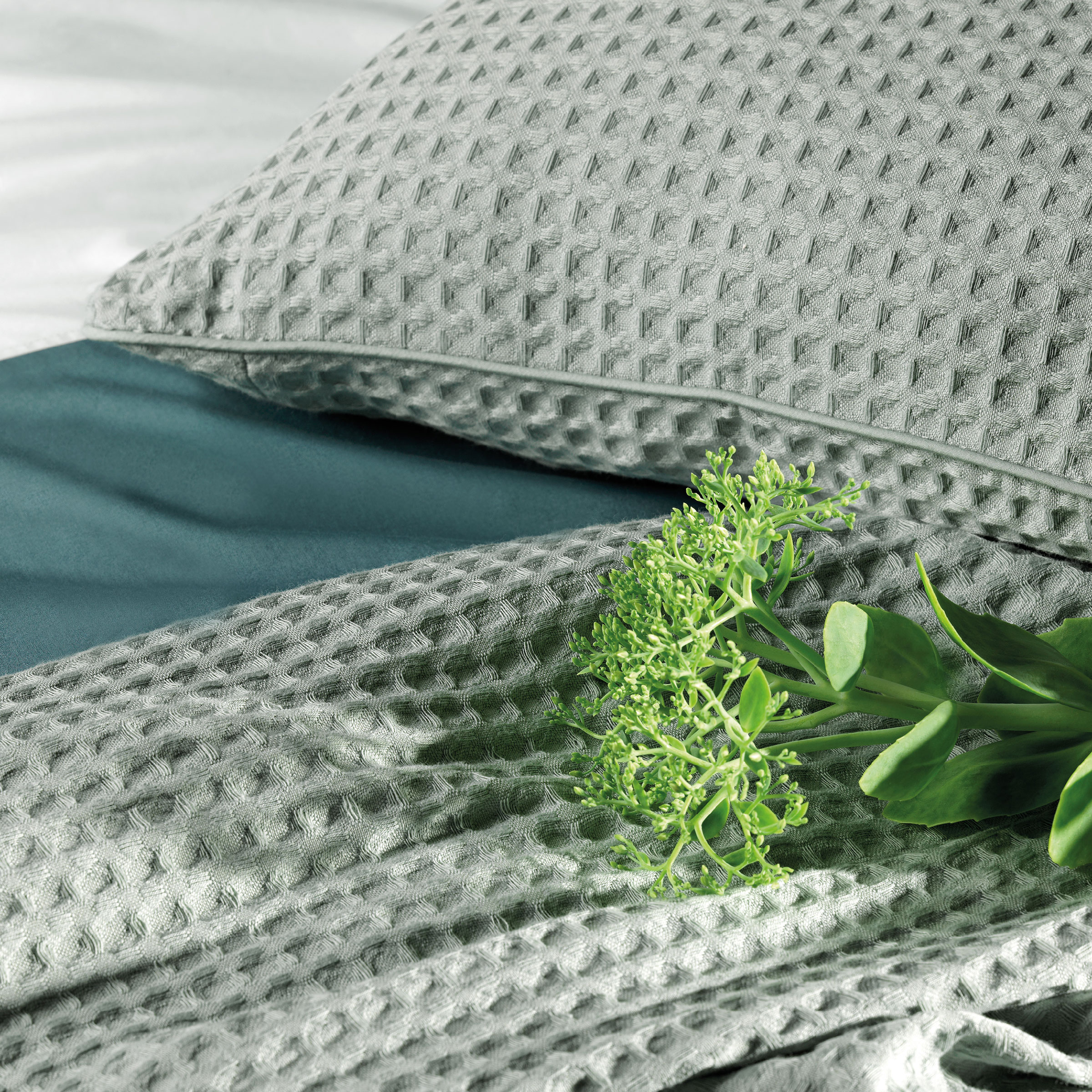 Dommelin Sprei Bari Katoen Spargroen