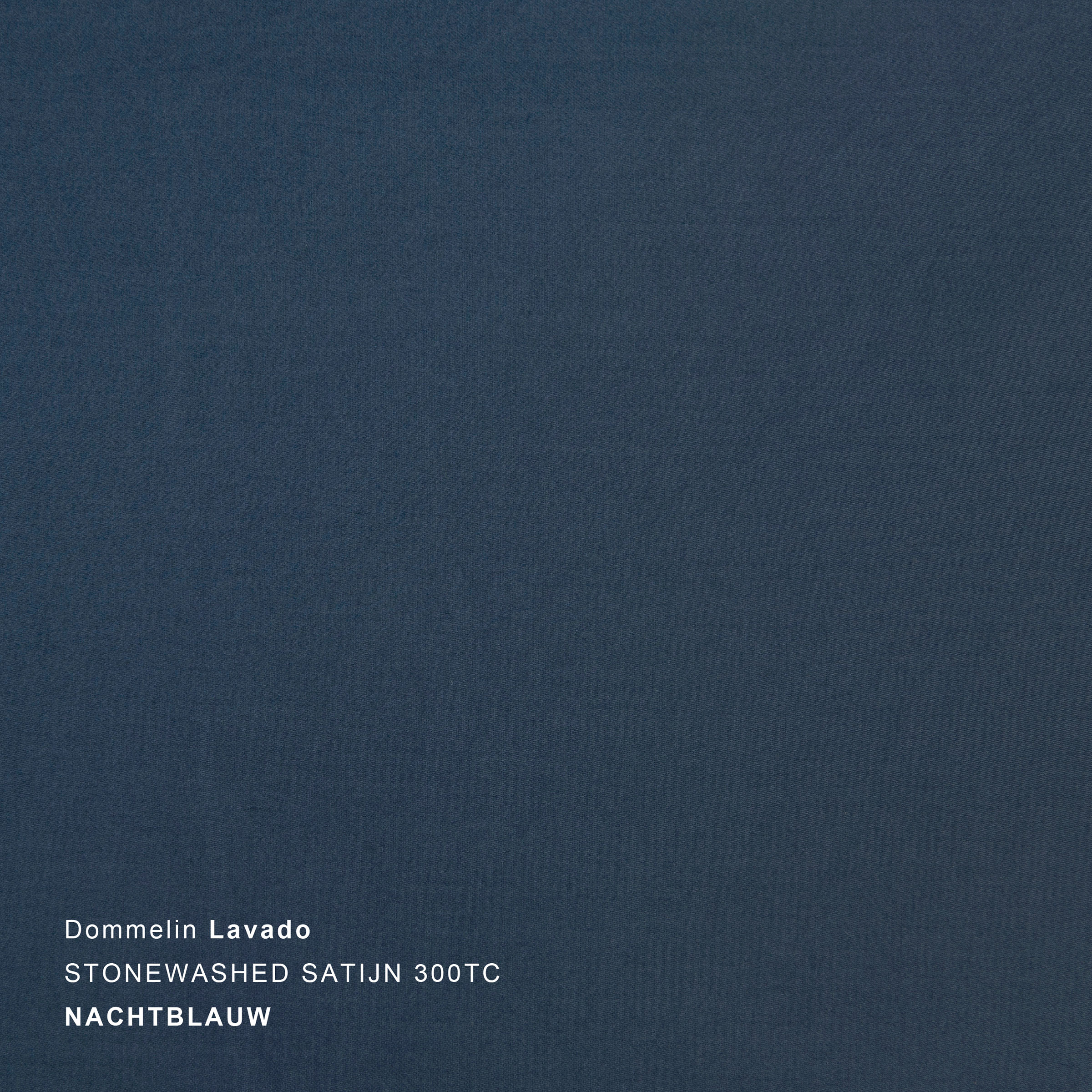 Dommelin Dekbedovertrekset Lavado Stonewashed Satijn 300TC Nachtblauw