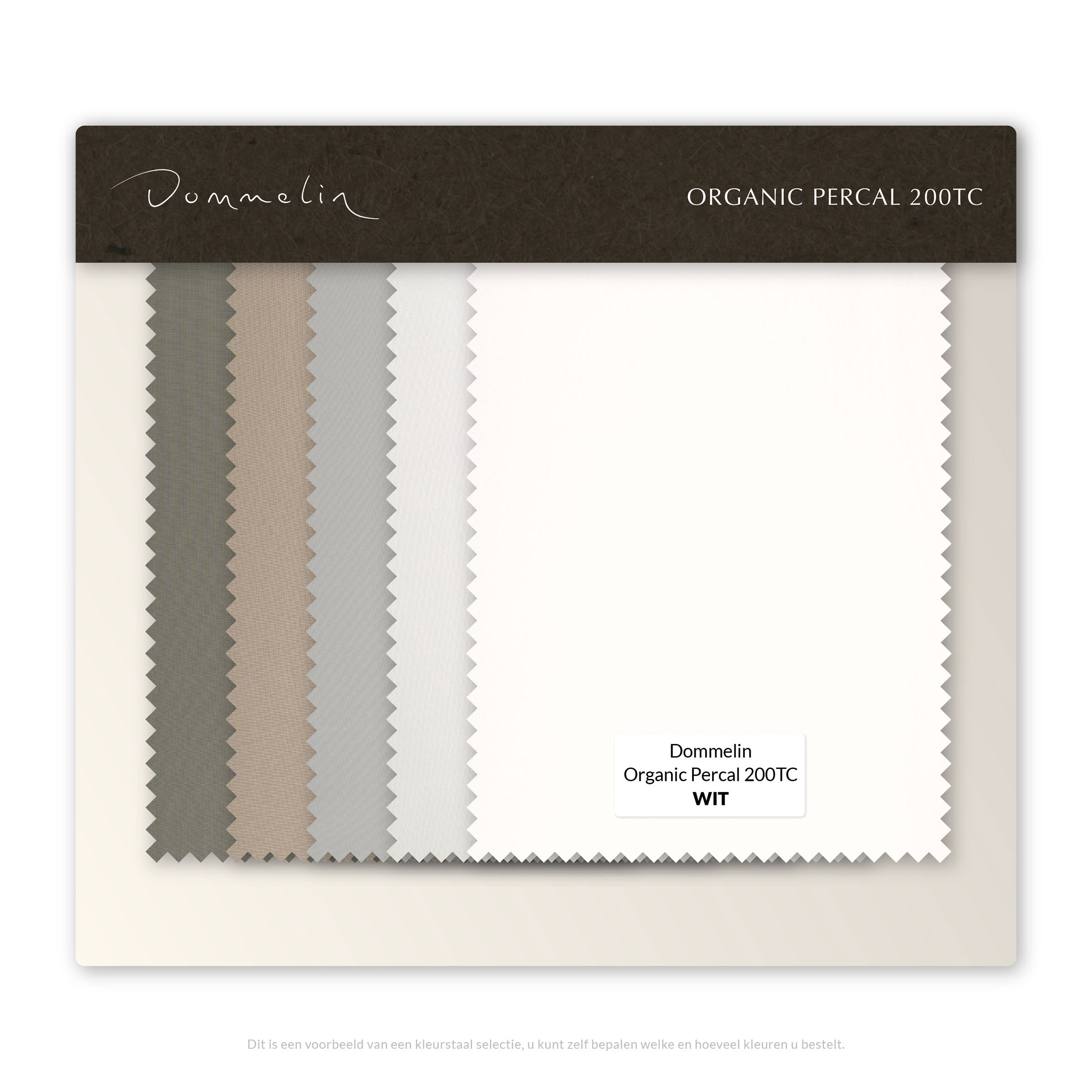 Dommelin Kleurstalen Organic Percal 200TC