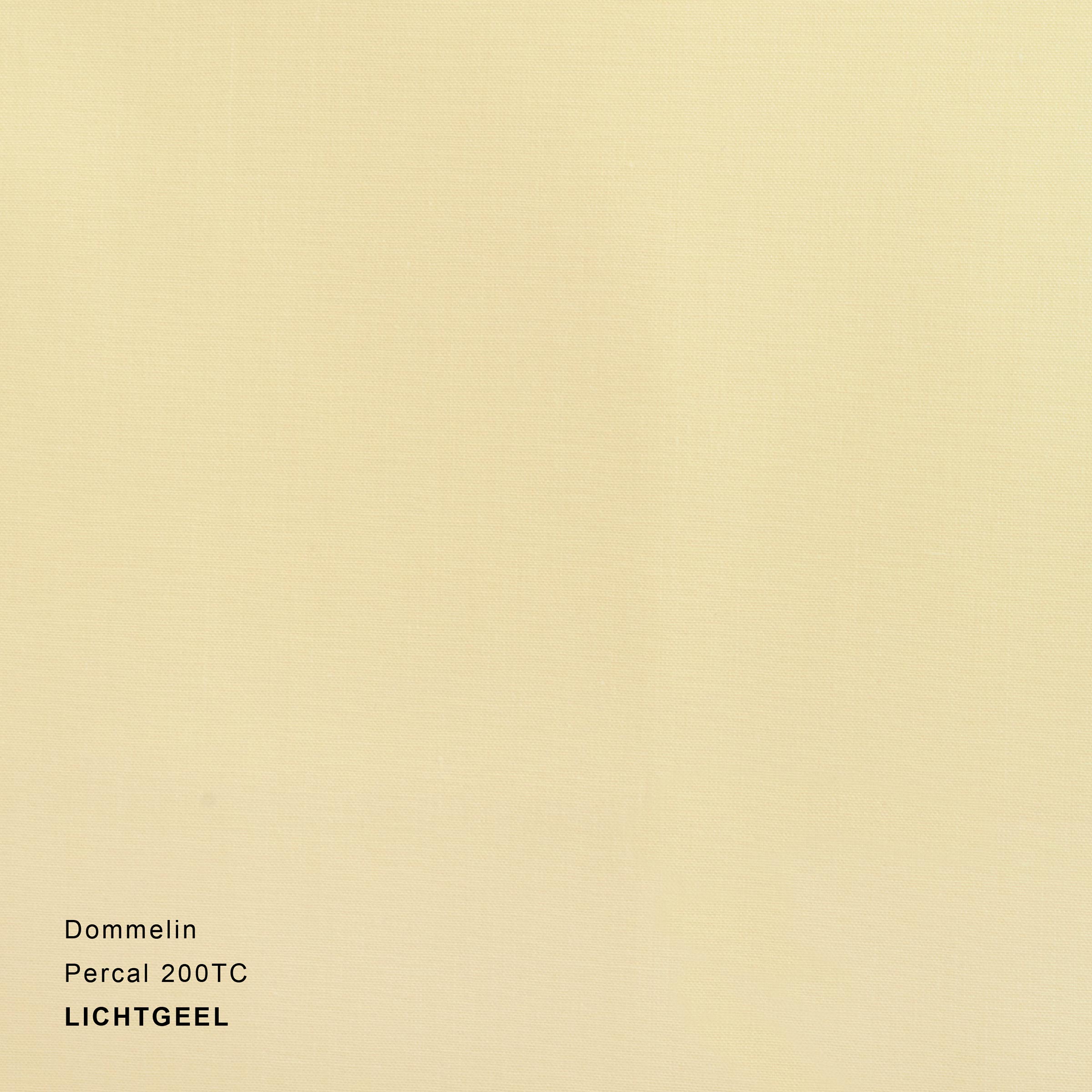 Dommelin Dekbedovertrek Set Percal 200TC Lichtgeel 