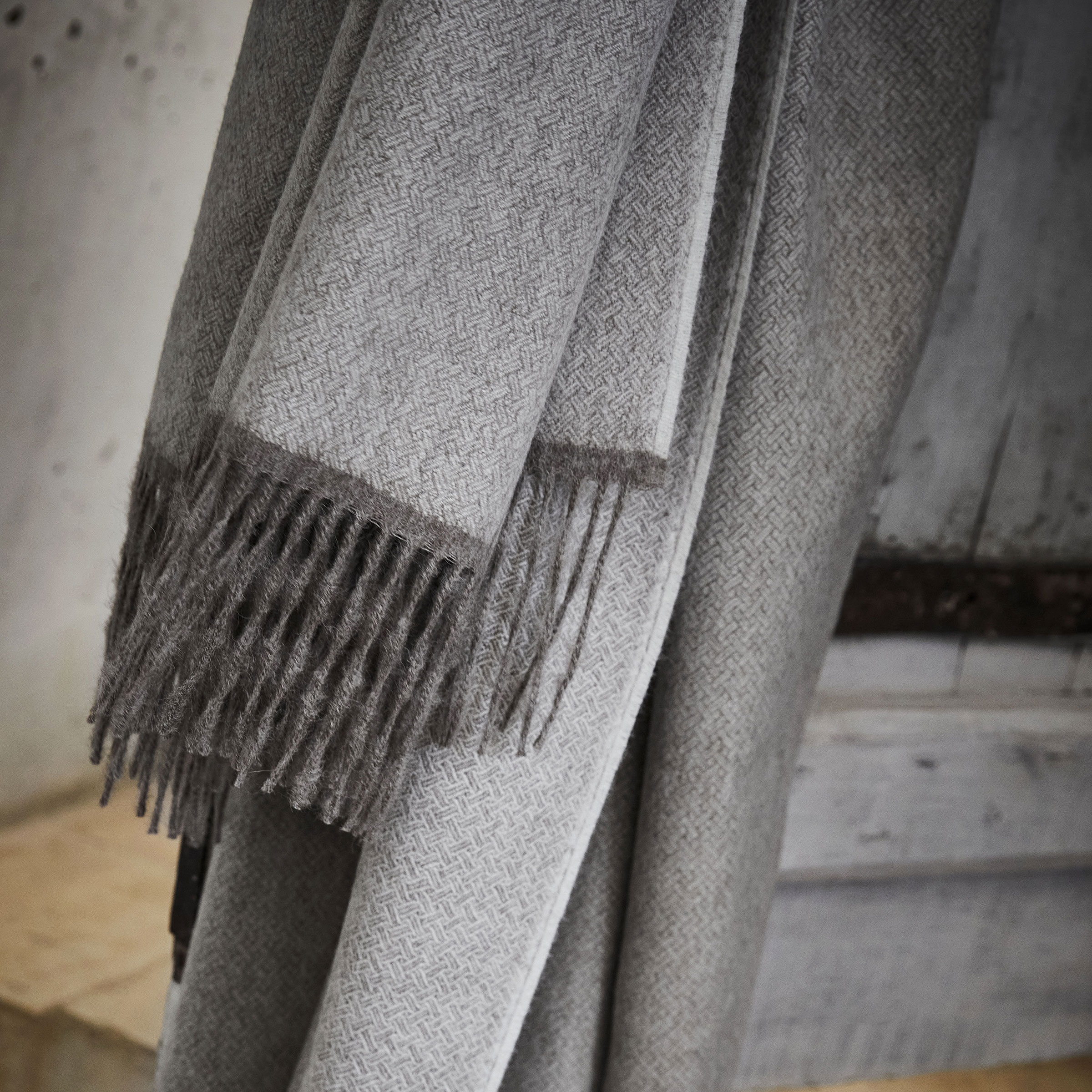 Alexandre Turpault Plaid Nomade Baby Alpaca Gris 130 x 180 cm