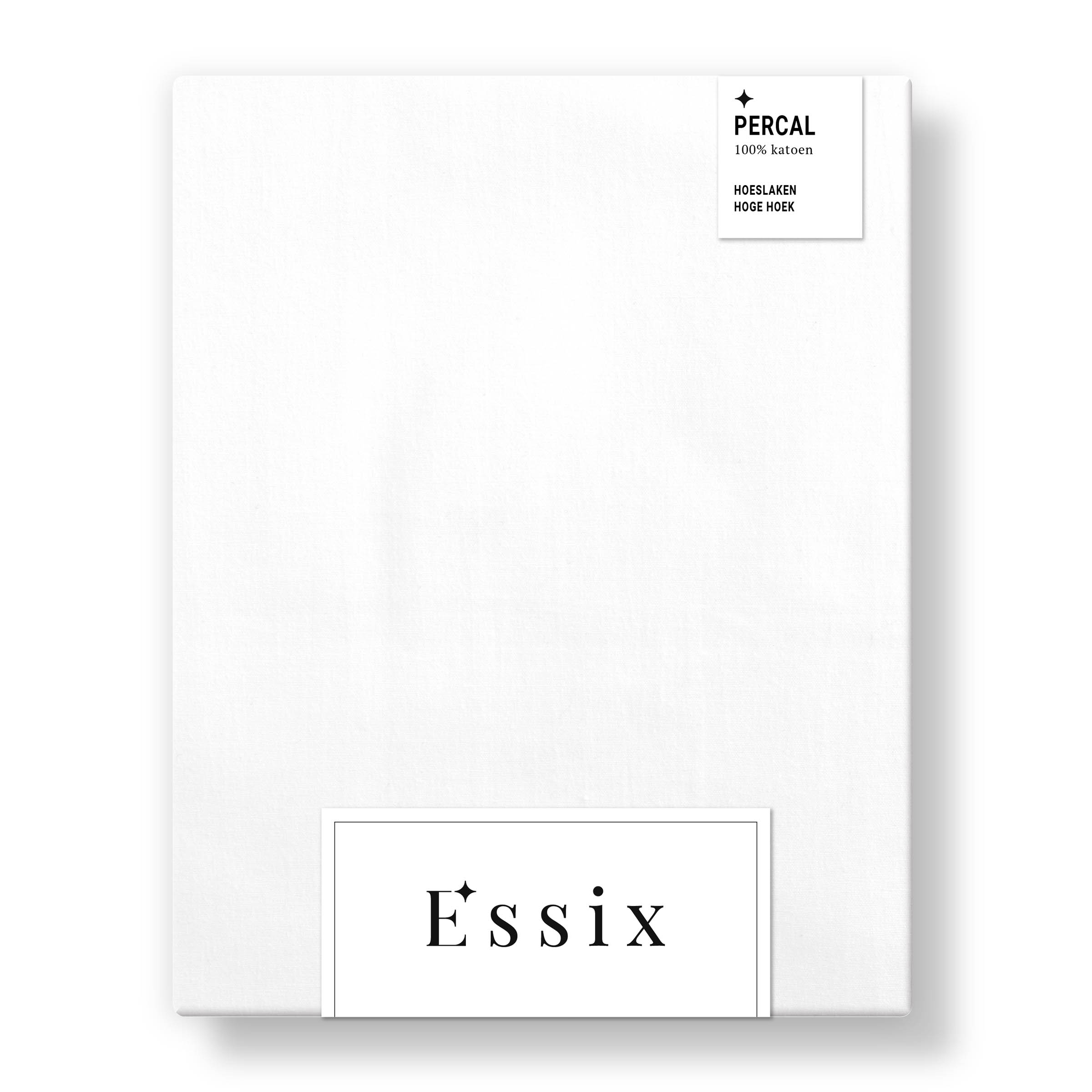 Essix Hoeslaken Hoge Hoek Premiere Percal 200TC Wit