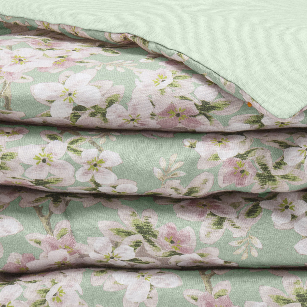 Alexandre Turpault Plaid Bloom Linnen Eucalyptus 130 x 180 cm