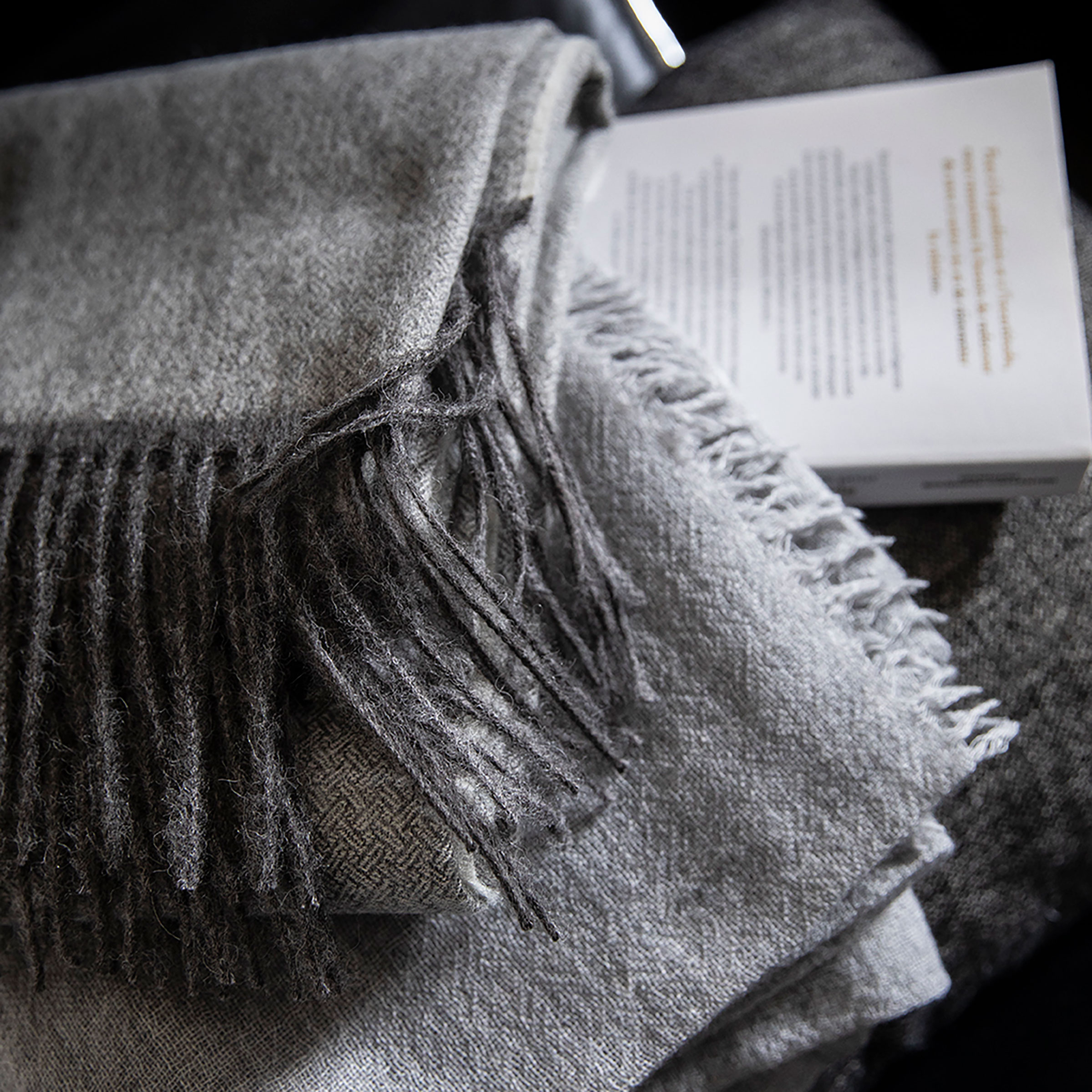 Alexandre Turpault Plaid Nomade Baby Alpaca Gris 130 x 180 cm