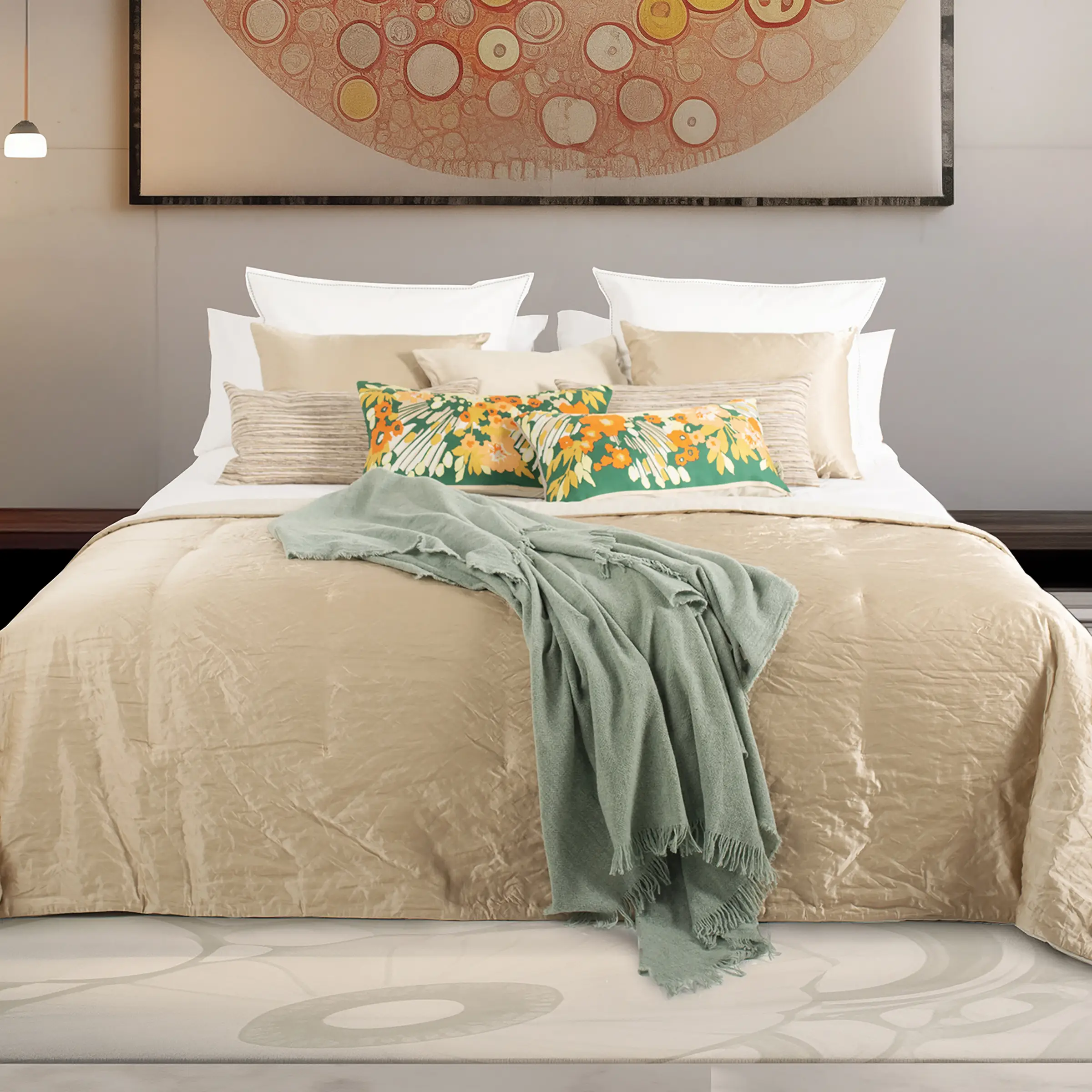 Mrs.Me Sierkussen Gentle Velours Camel 45 x 60 cm