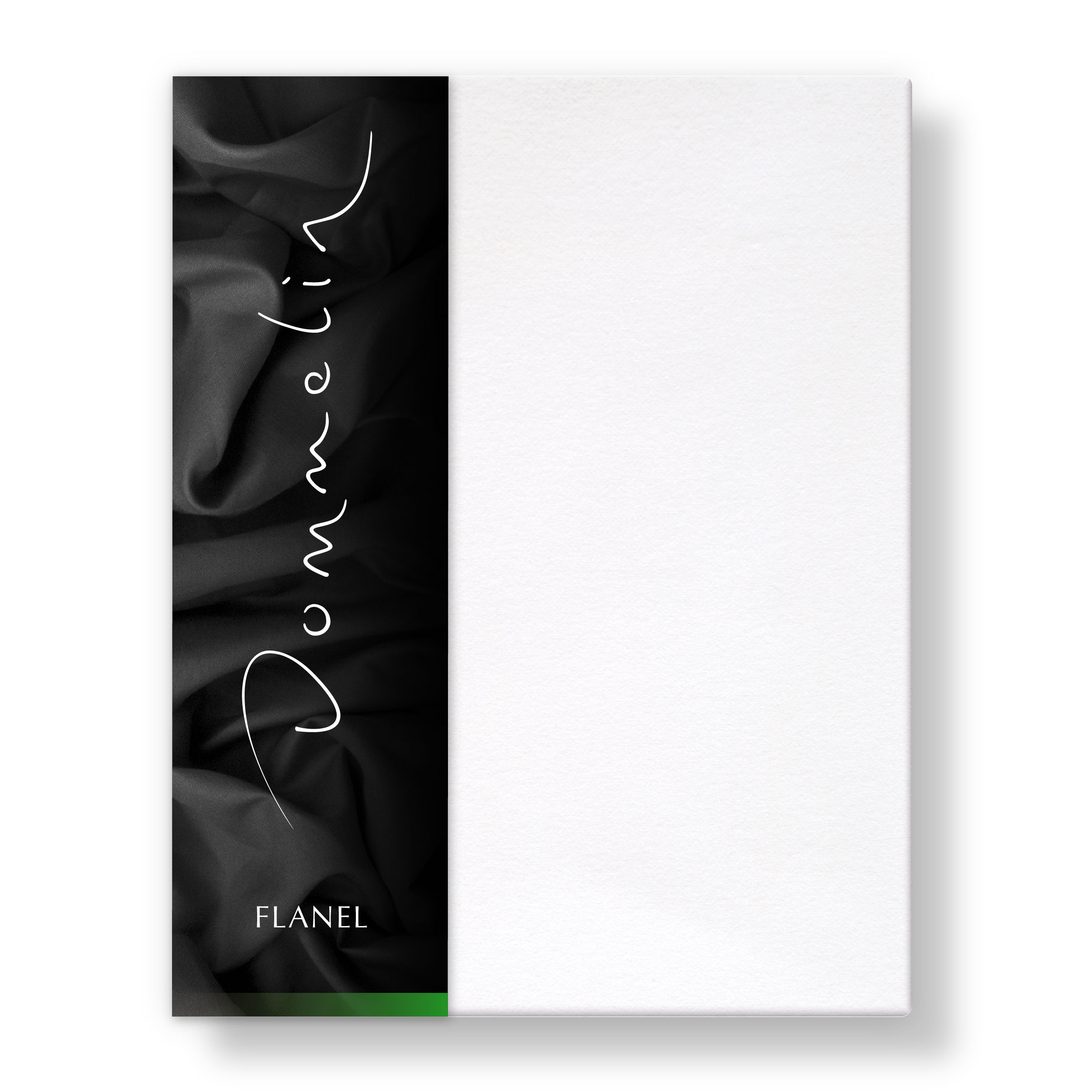 Dommelin Hoeslaken Hoge Hoek Flanel Wit