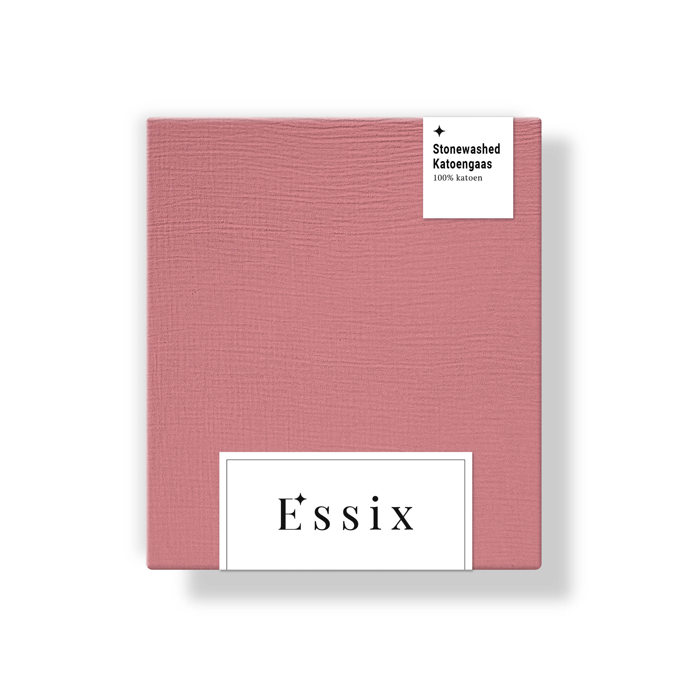 Essix Kussensloop Tendresse Stonewashed Katoengaas 145TC Rose Canyon