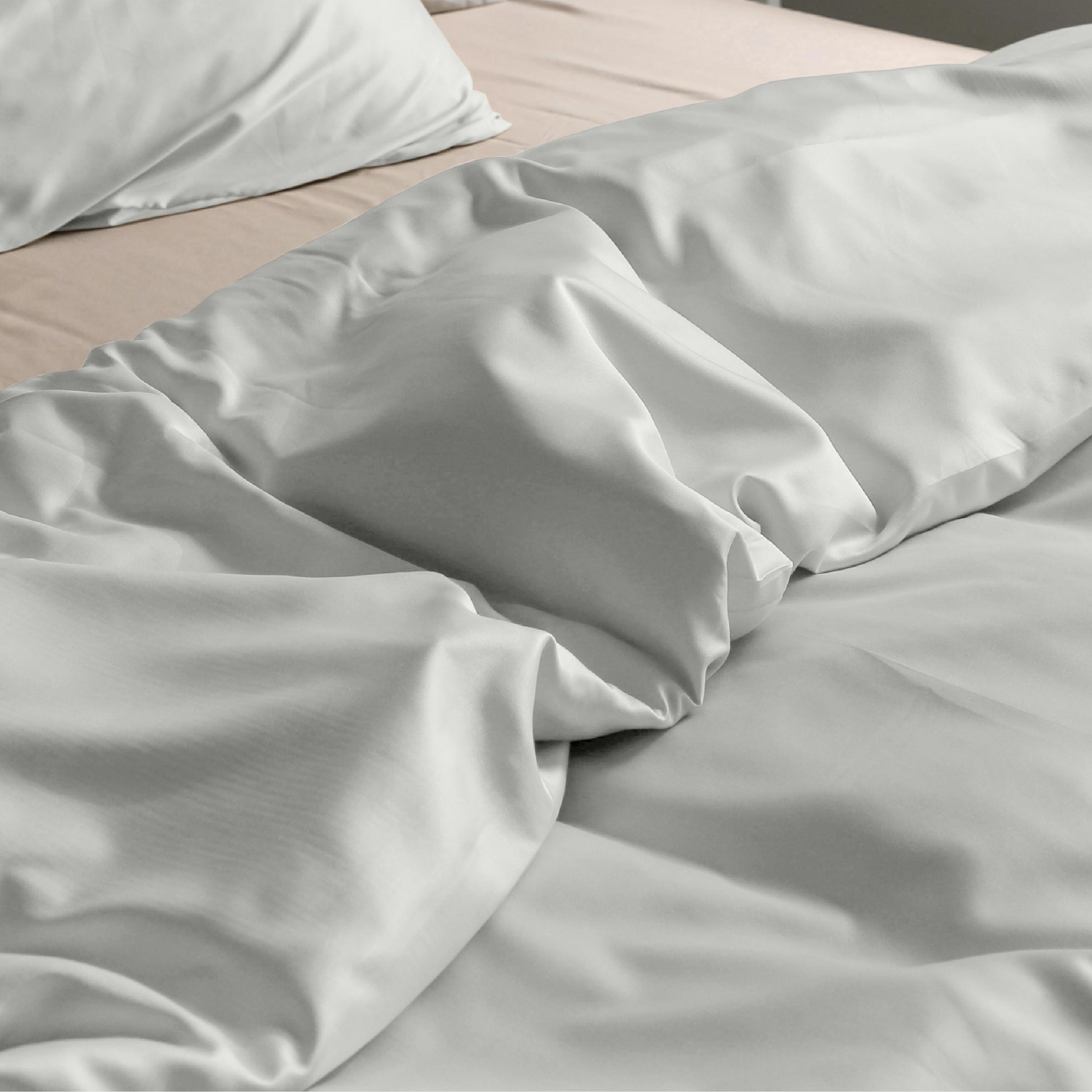 Dommelin Dekbedovertrek Set Satijn 300TC Zilver