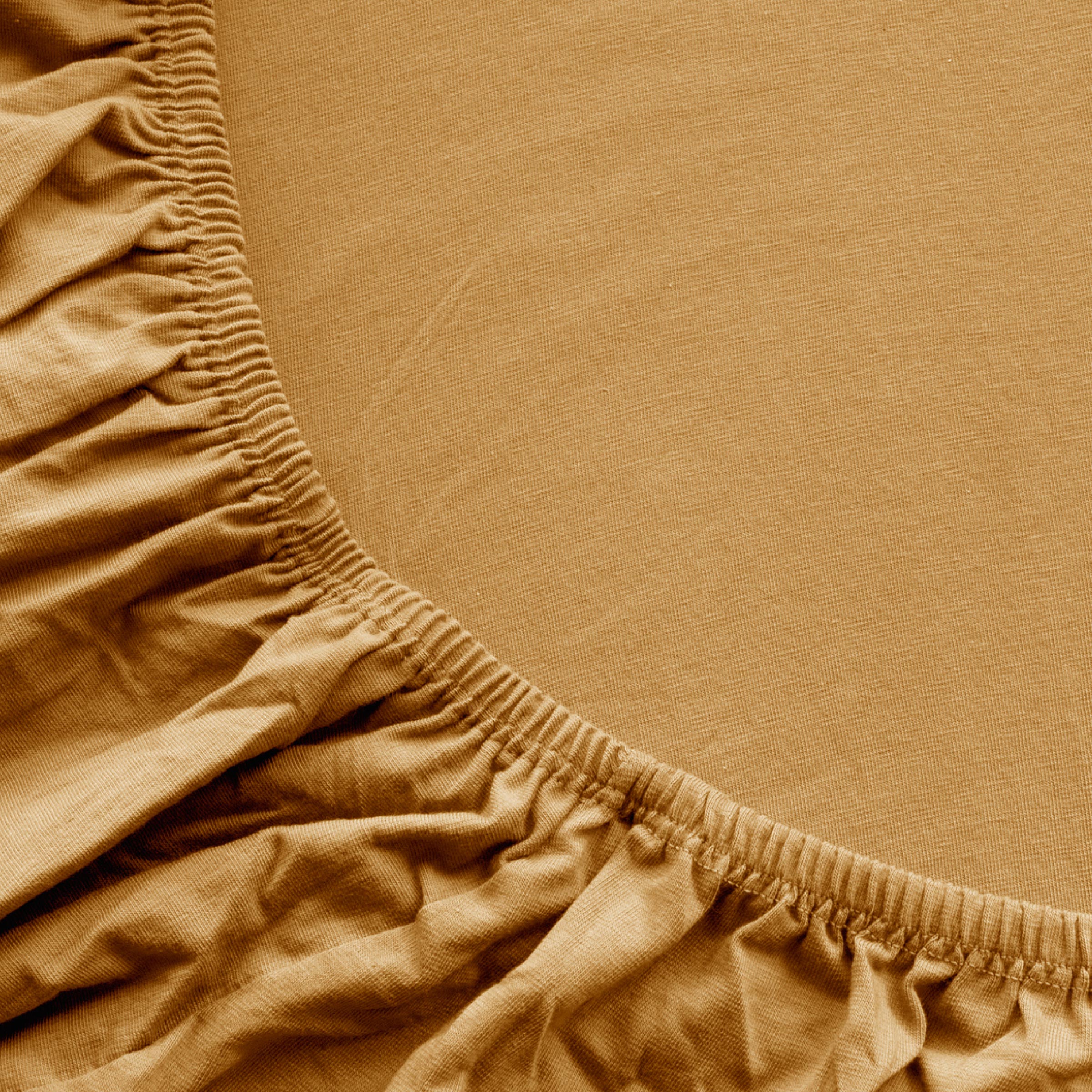 Dommelin Hoeslaken Jersey Deluxe Messing