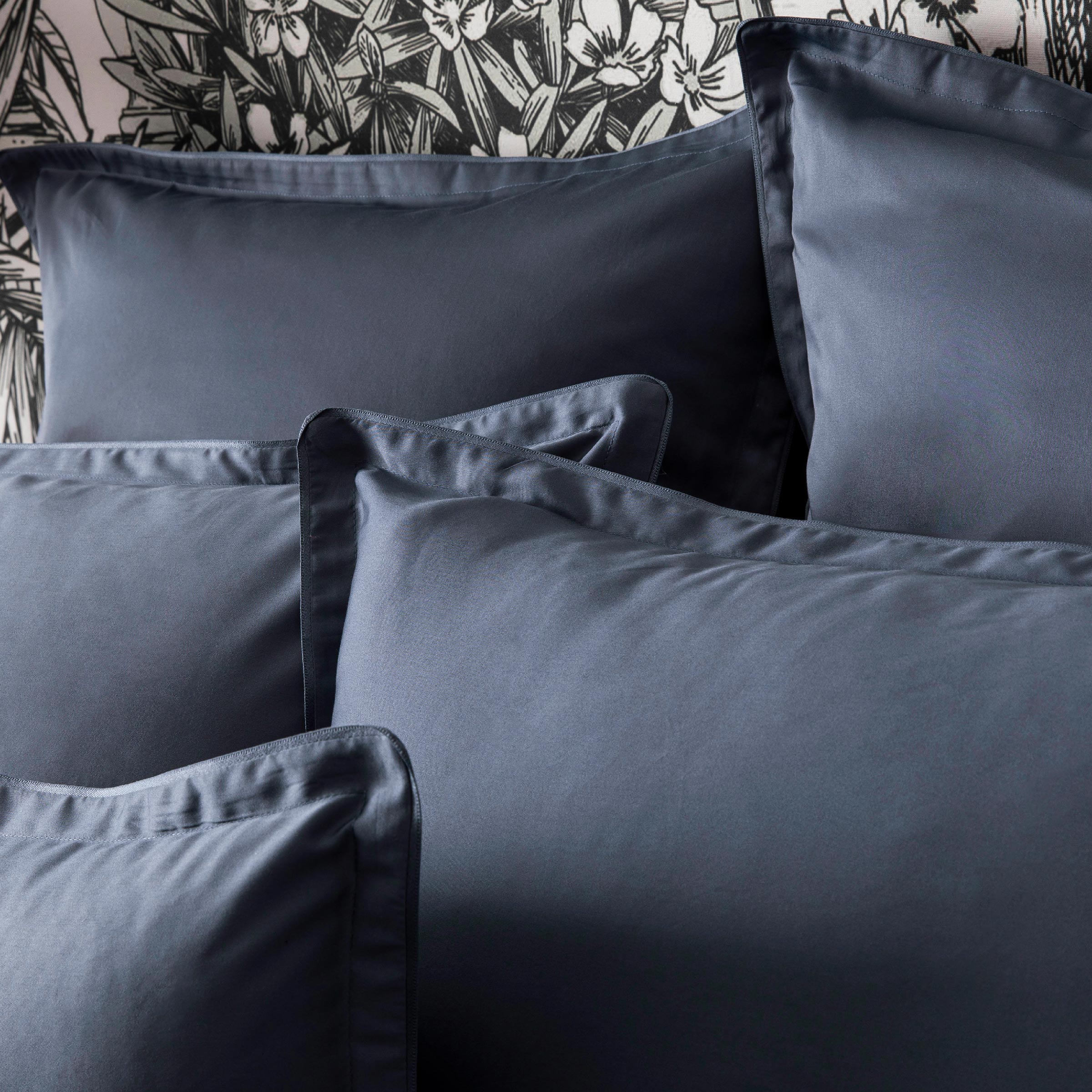 Alexandre Turpault Kussensloop Teophile Organic Satijn 300TC Marine