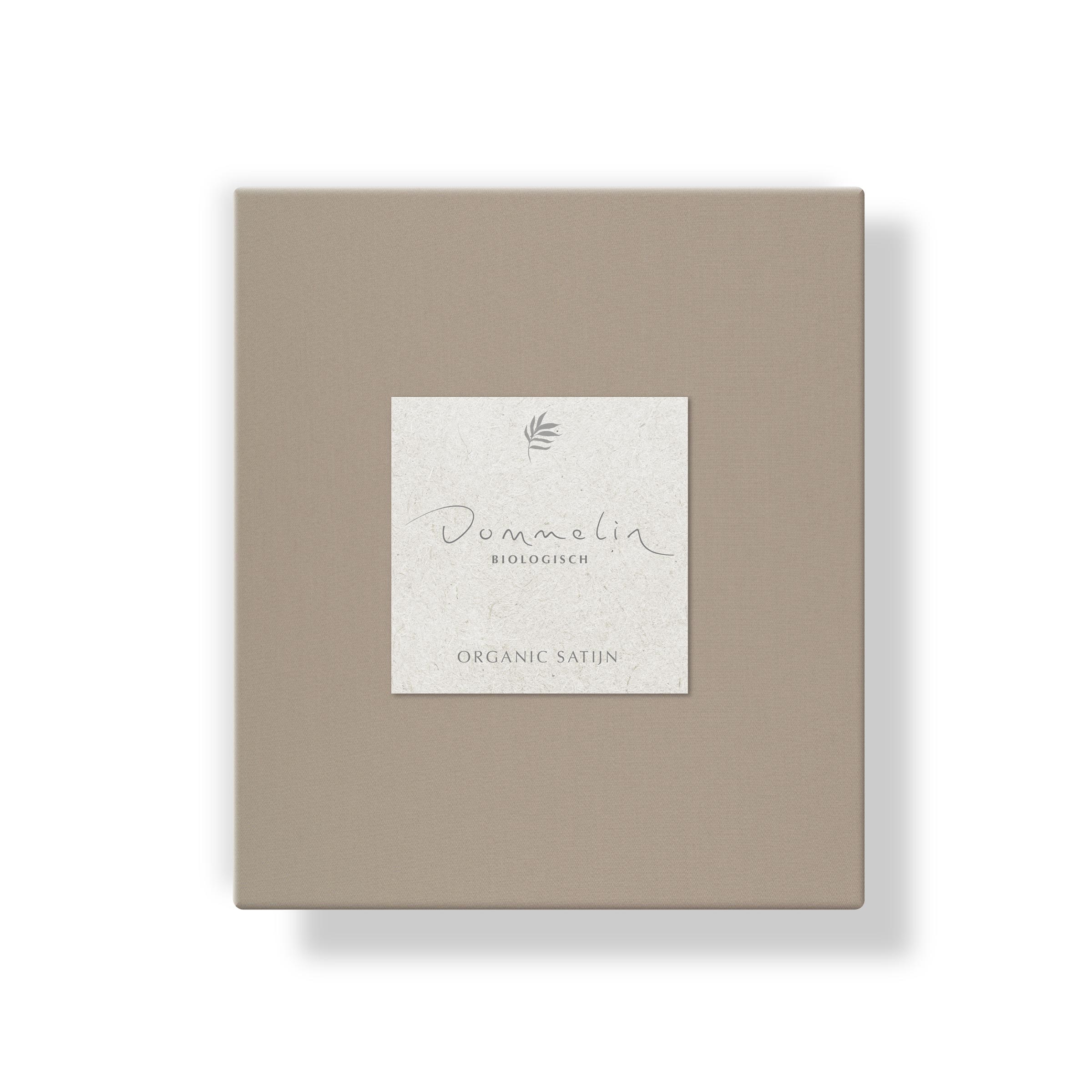 Dommelin Kussensloop Organic Satijn 300TC Hazelnoot 